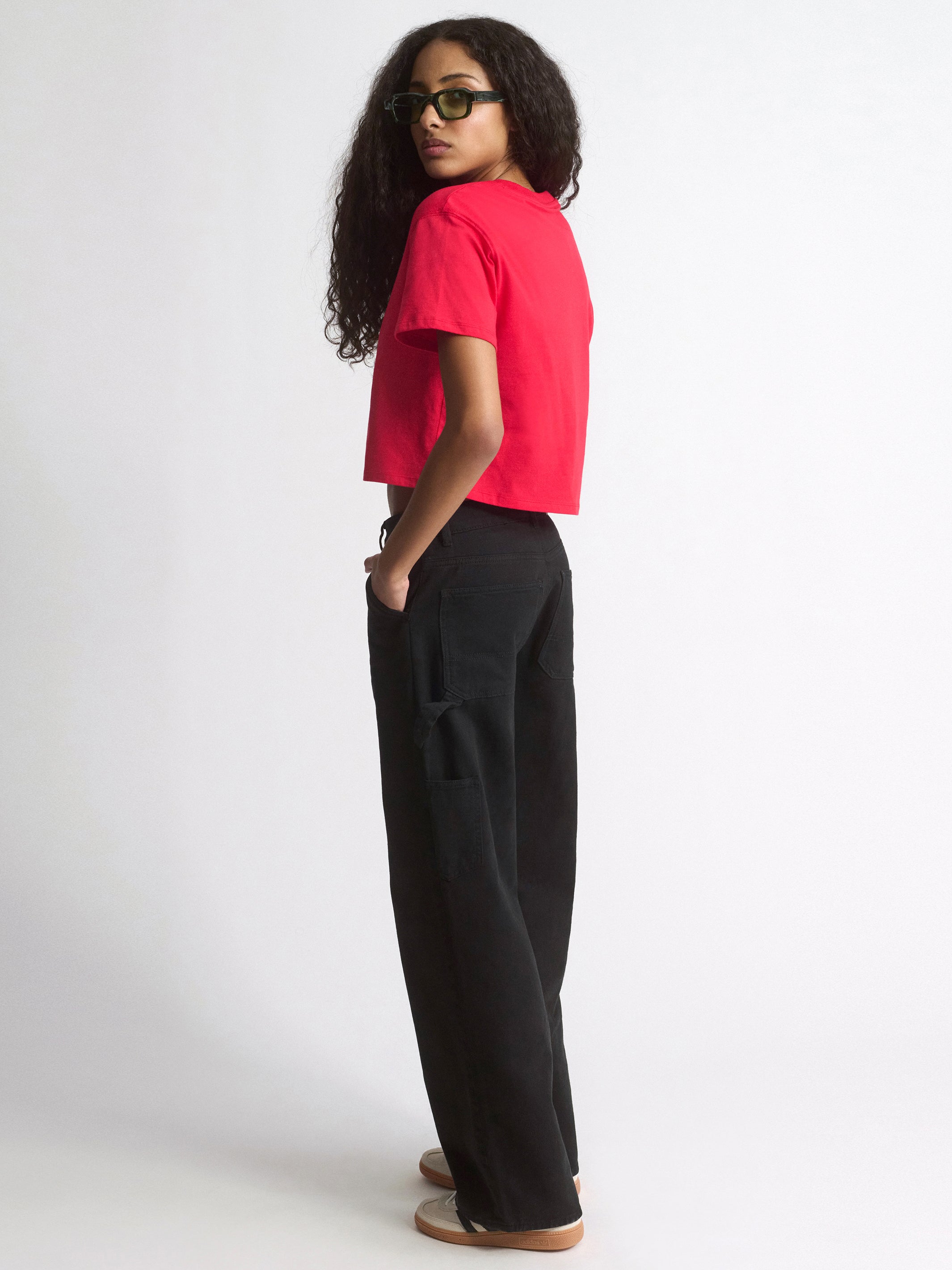 Women's Brooklyn Live Work Create T-Shirt In True Red - BROOKLYN INDUSTRIES