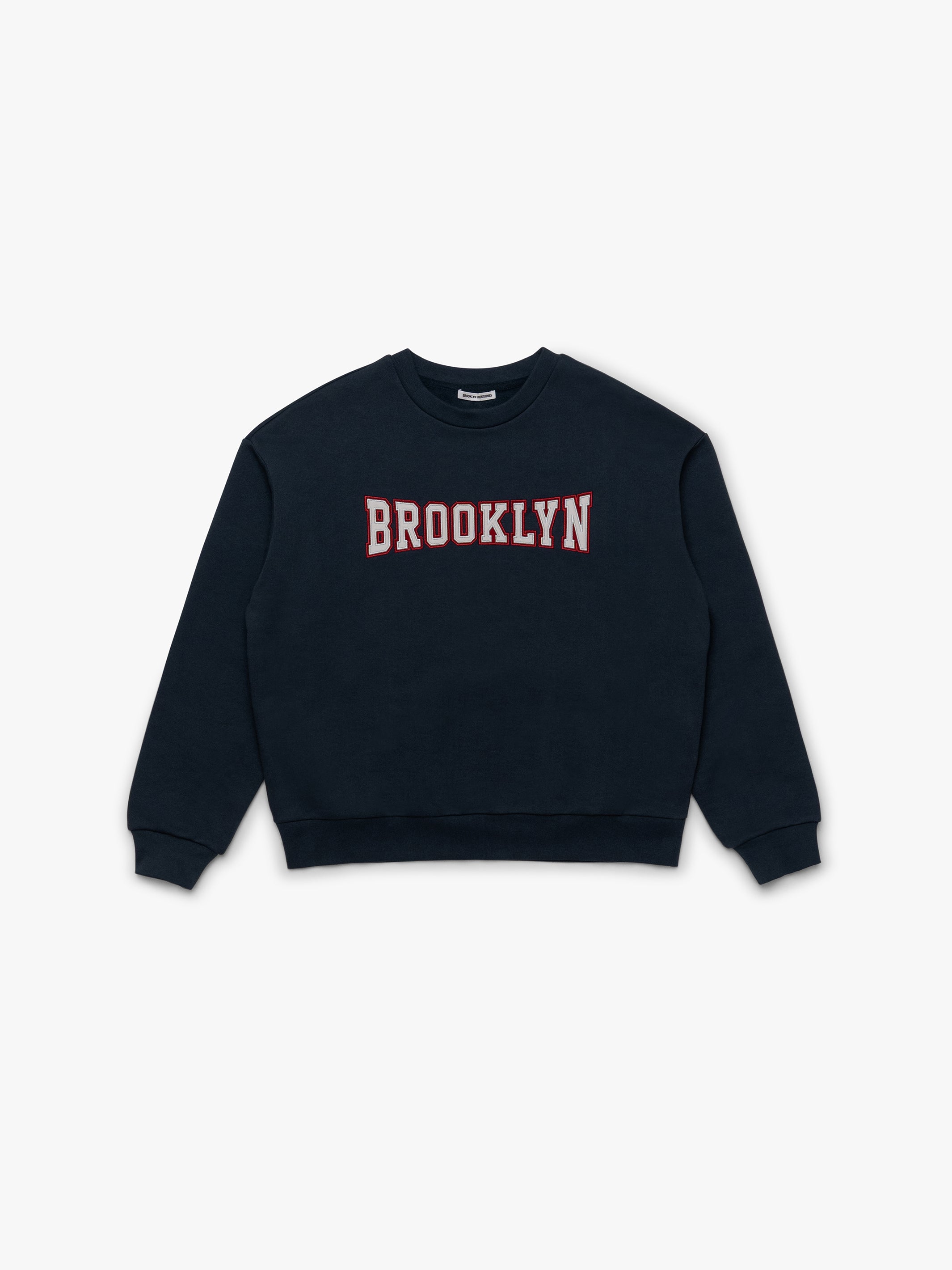 Women's Campus Brooklyn Sweatshirt In Mood Indigo - BROOKLYN INDUSTRIES
