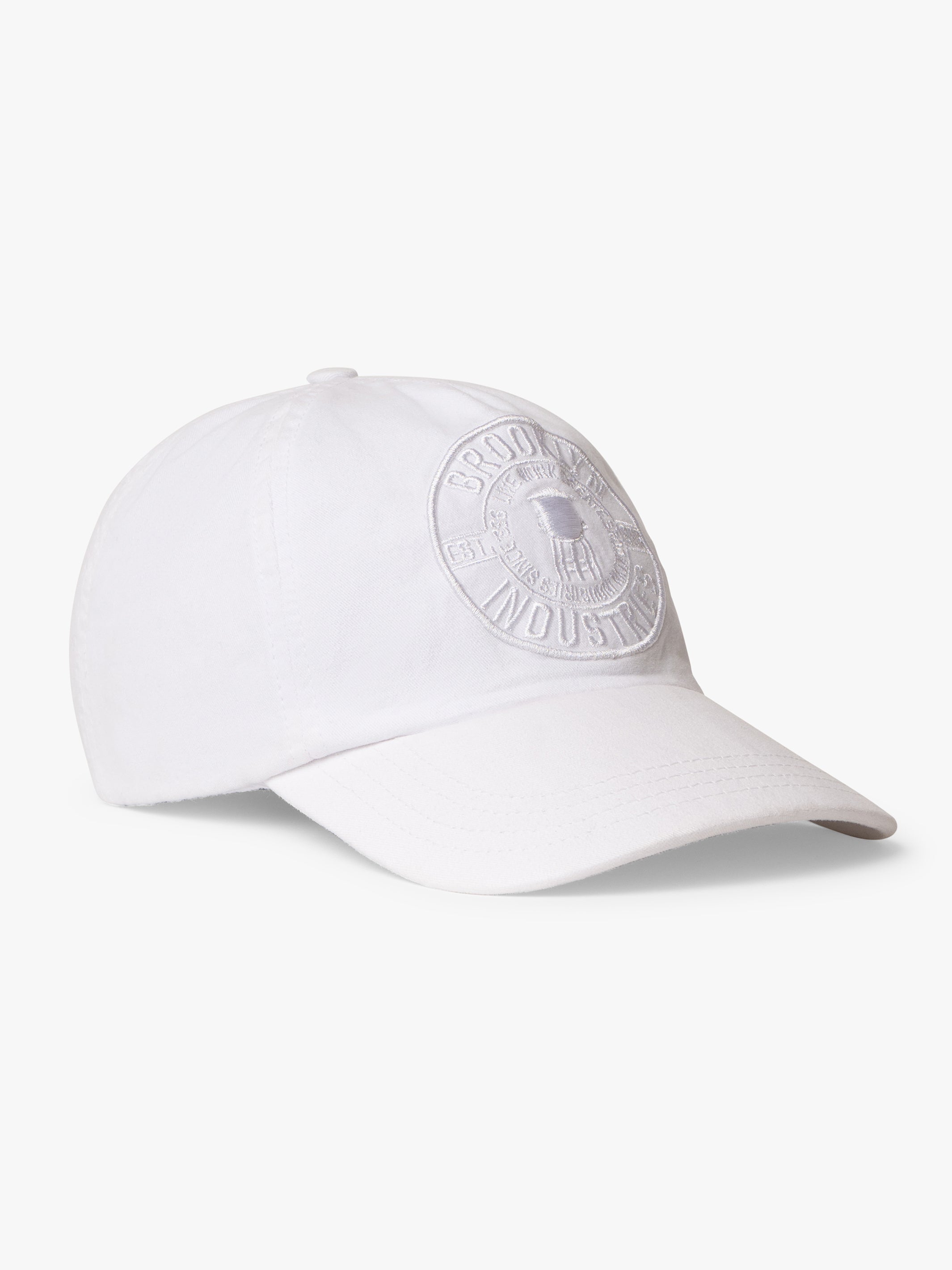 Women's Brooklyn Logo Cap in White - BROOKLYN INDUSTRIES