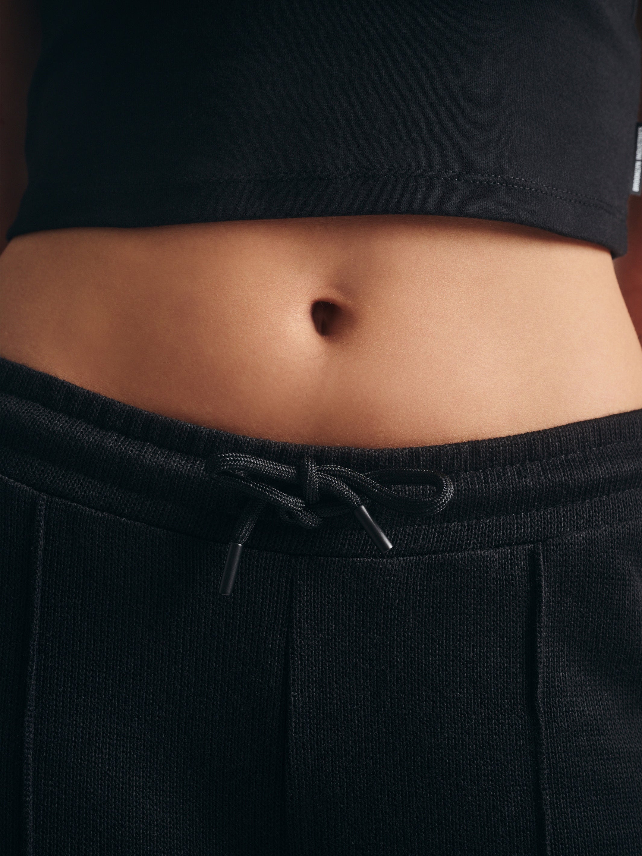 Women's Straight Leg Sweatpants in Black - BROOKLYN INDUSTRIES