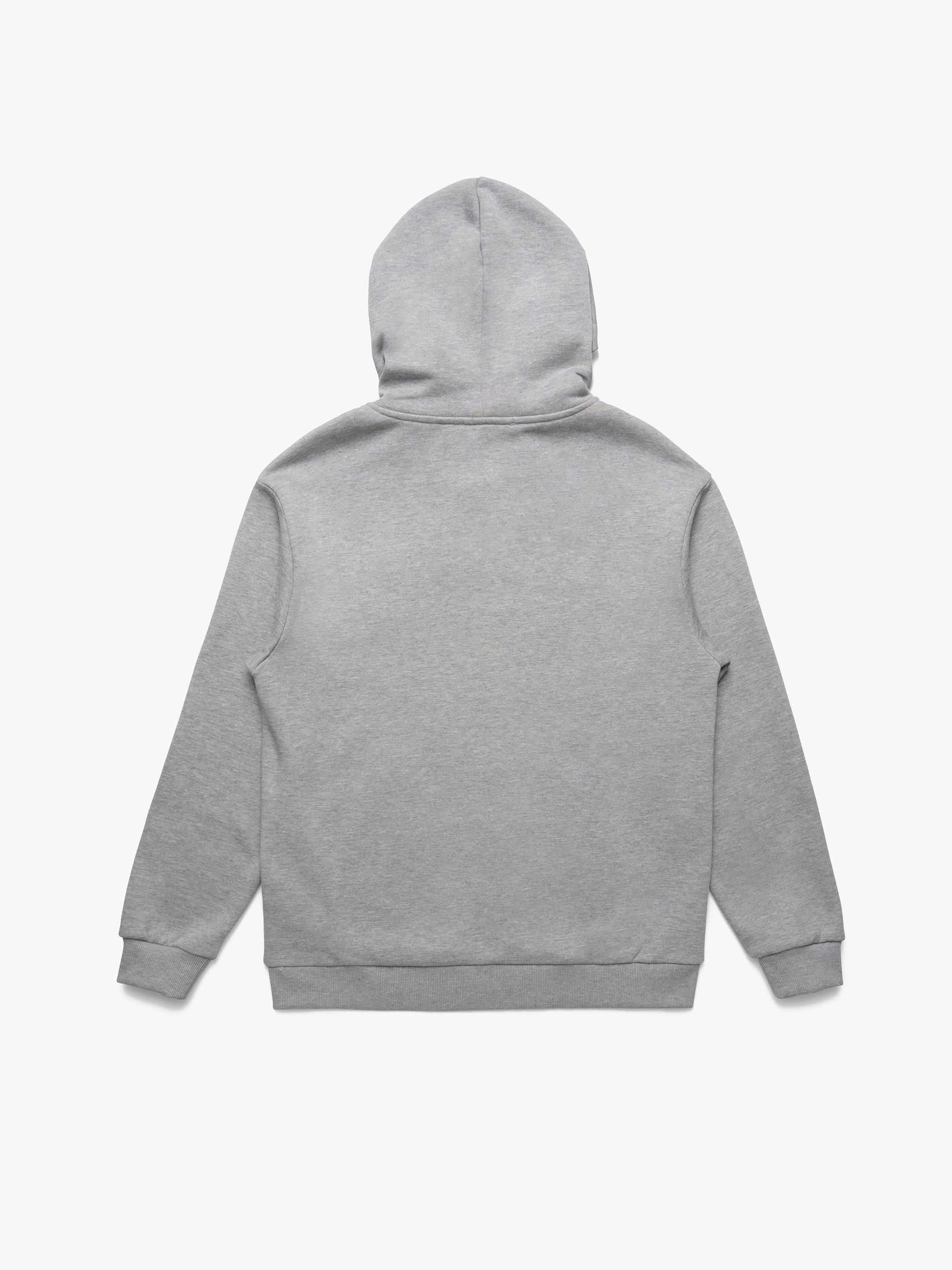 Men's Brooklyn Zip-Up Hoodie in Mid Grey Melange - BROOKLYN INDUSTRIES