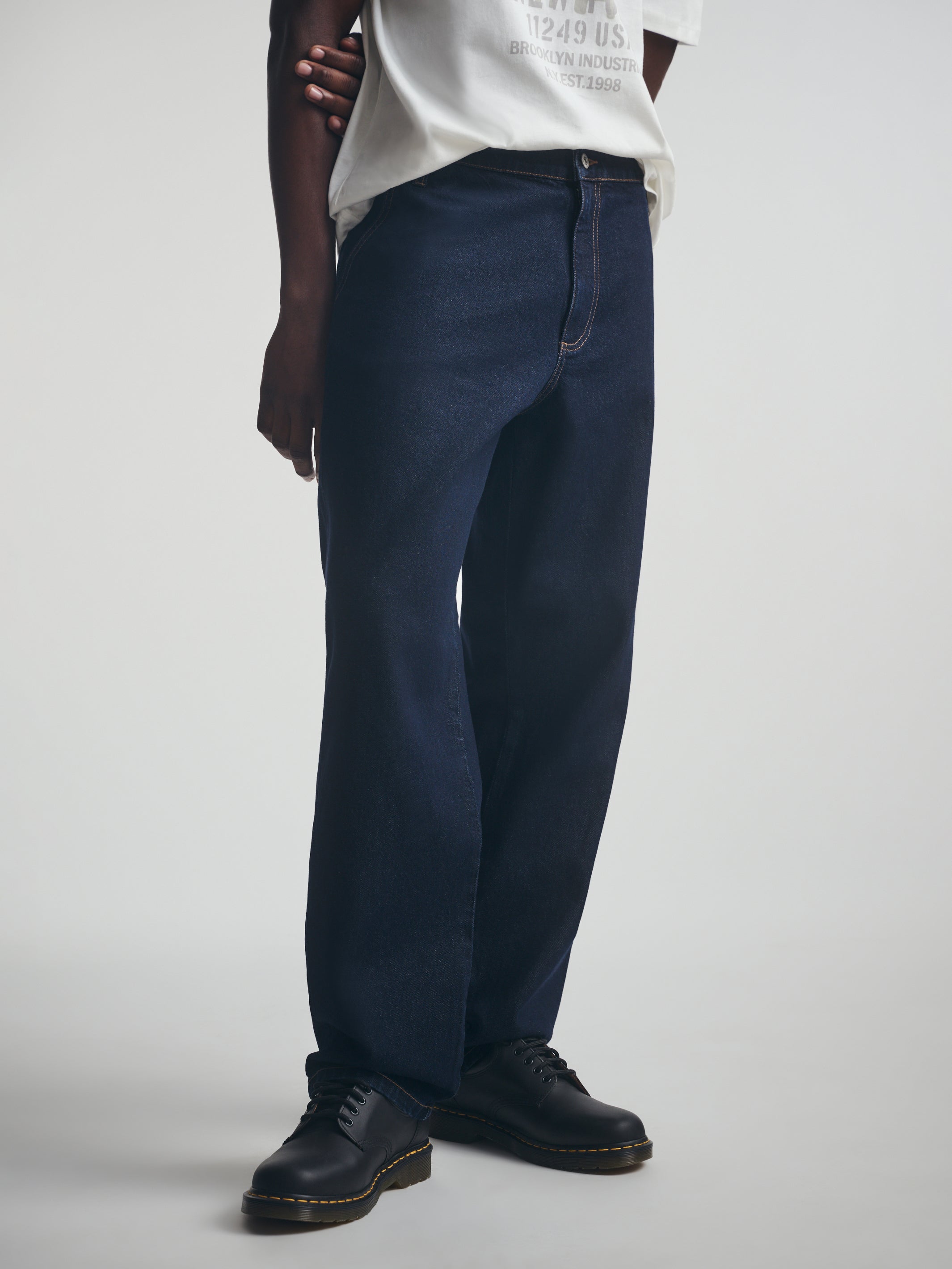 Men's Utility Jeans in Rinse Denim - BROOKLYN INDUSTRIES
