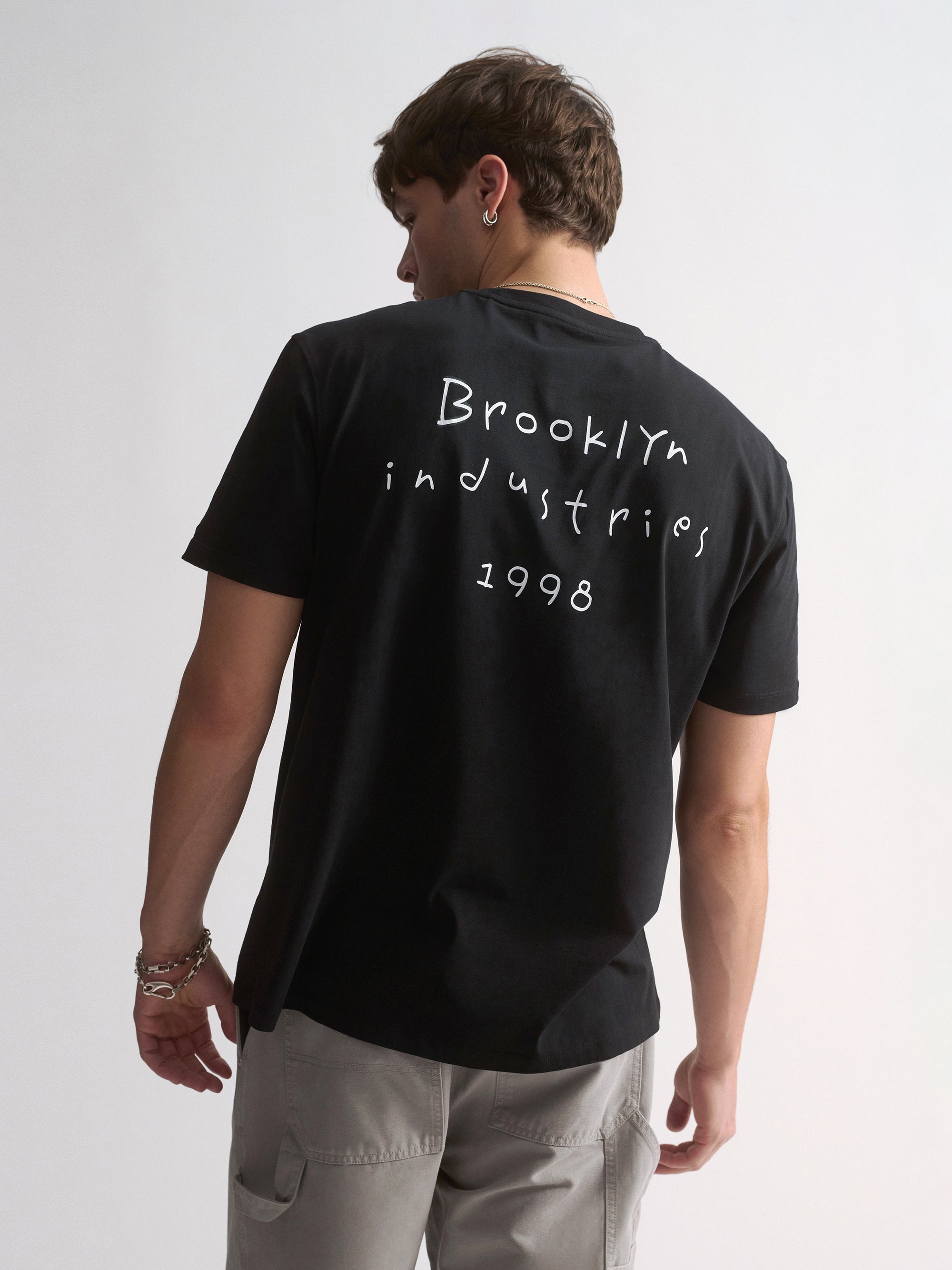 Men's Brooklyn Water Tower Graphic T-Shirt In Black - BROOKLYN INDUSTRIES