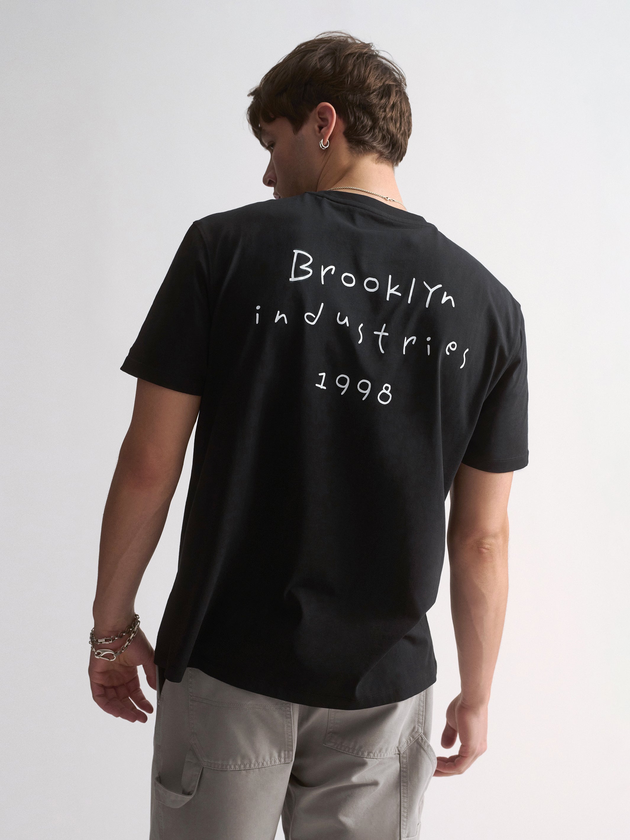 Men's Brooklyn Water Tower Graphic T-Shirt In Black - BROOKLYN INDUSTRIES