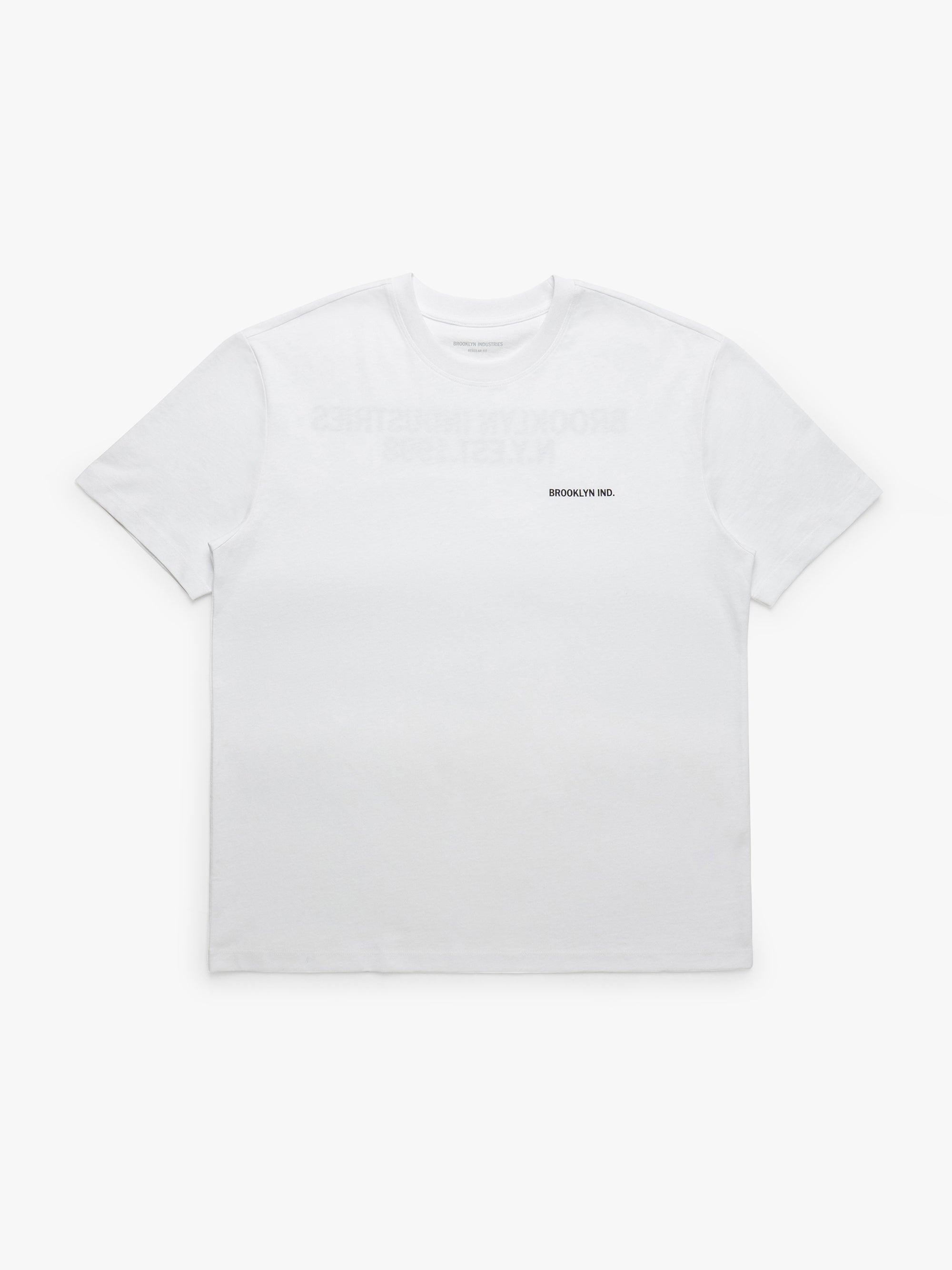 Men's Brooklyn Logo Cotton T-Shirt In White - BROOKLYN INDUSTRIES