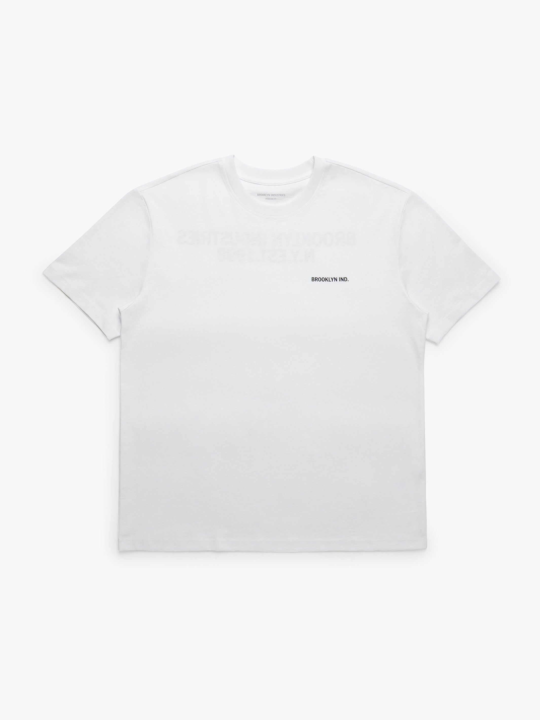 Men's Brooklyn Logo Cotton T-Shirt In White - BROOKLYN INDUSTRIES