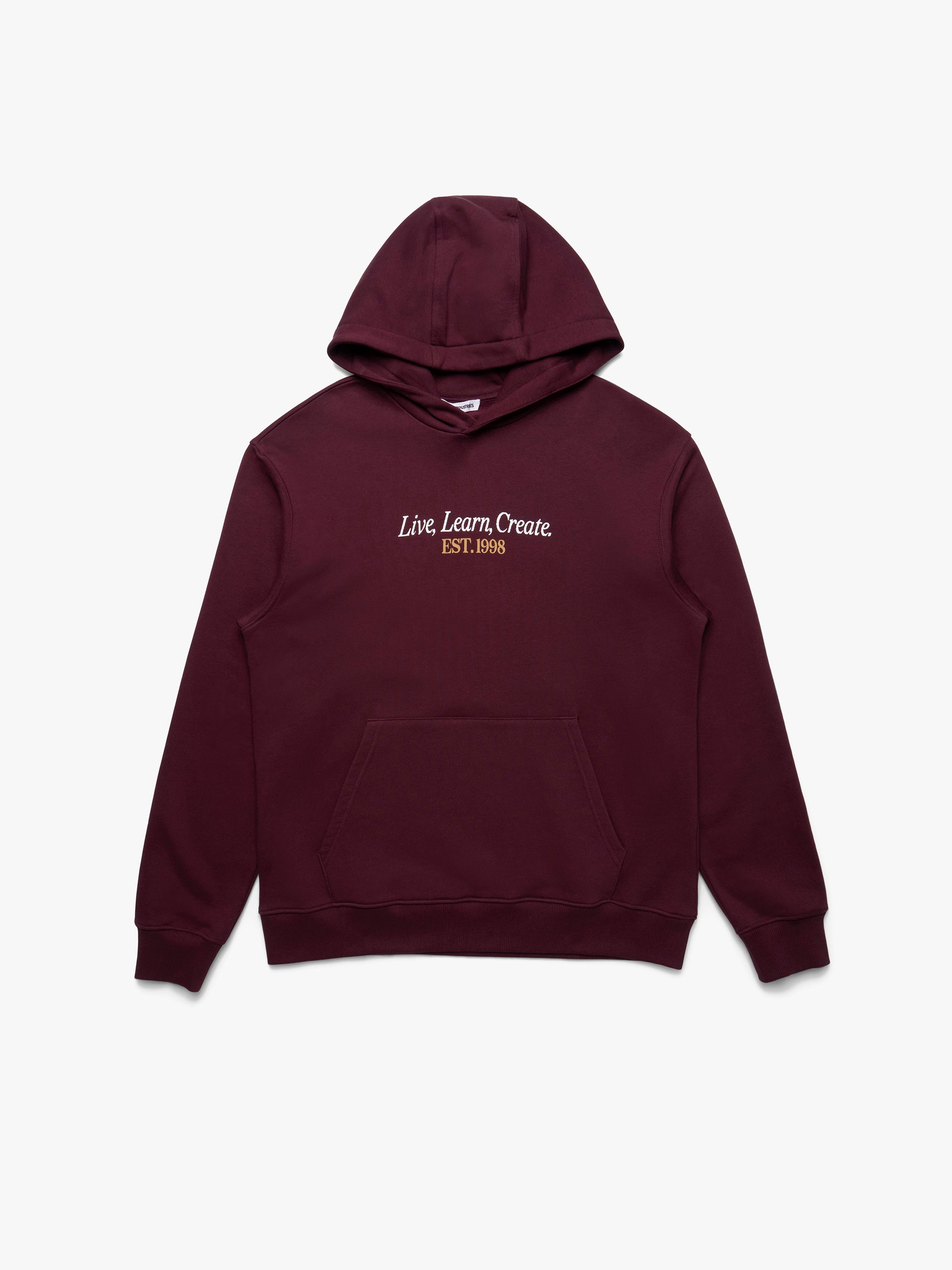 Men's Live Work Create Sweatshirt In Windsor Wine - BROOKLYN INDUSTRIES