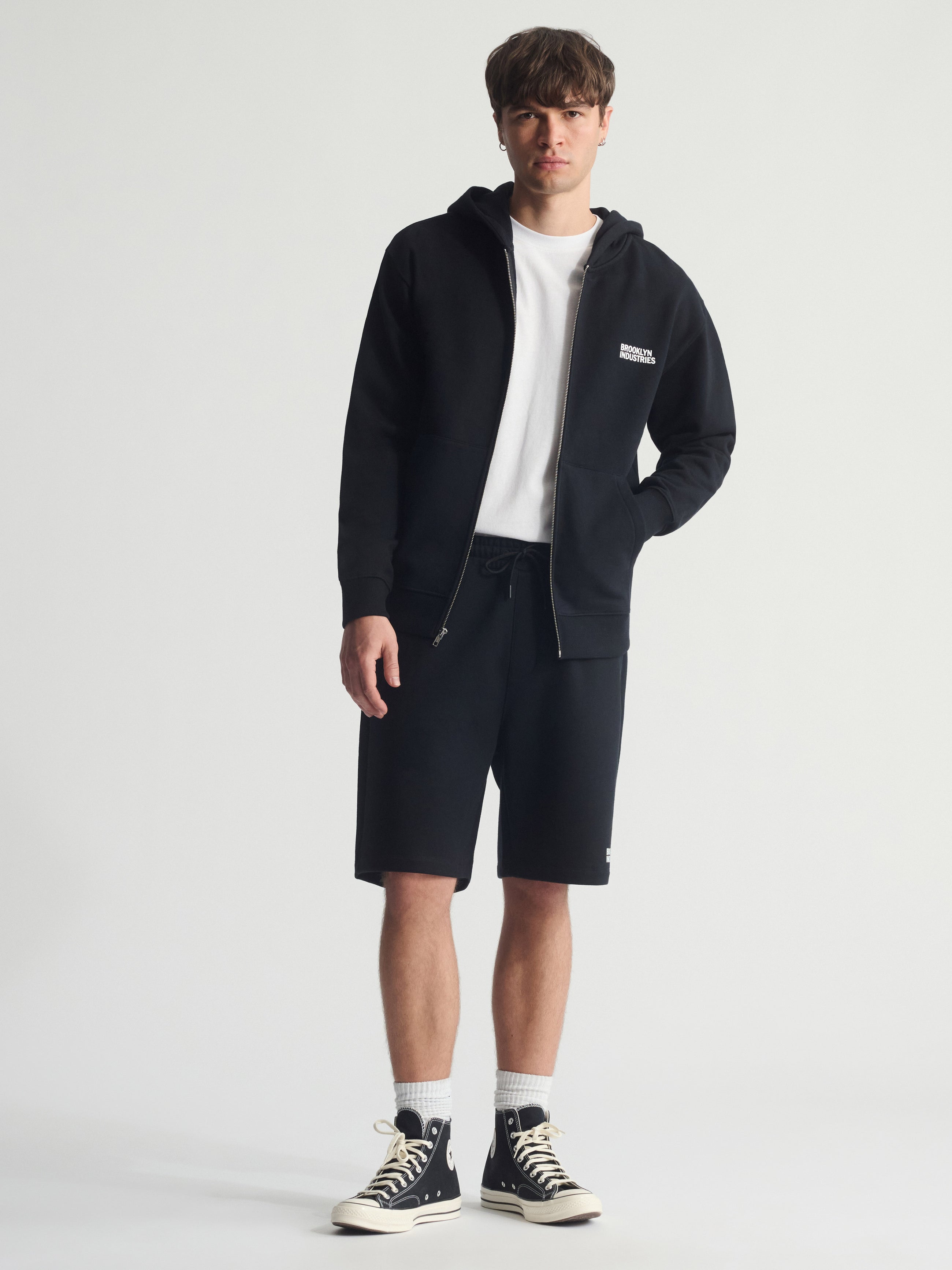 Men's Brooklyn Industries Logo Sweatshirt In Black - BROOKLYN INDUSTRIES