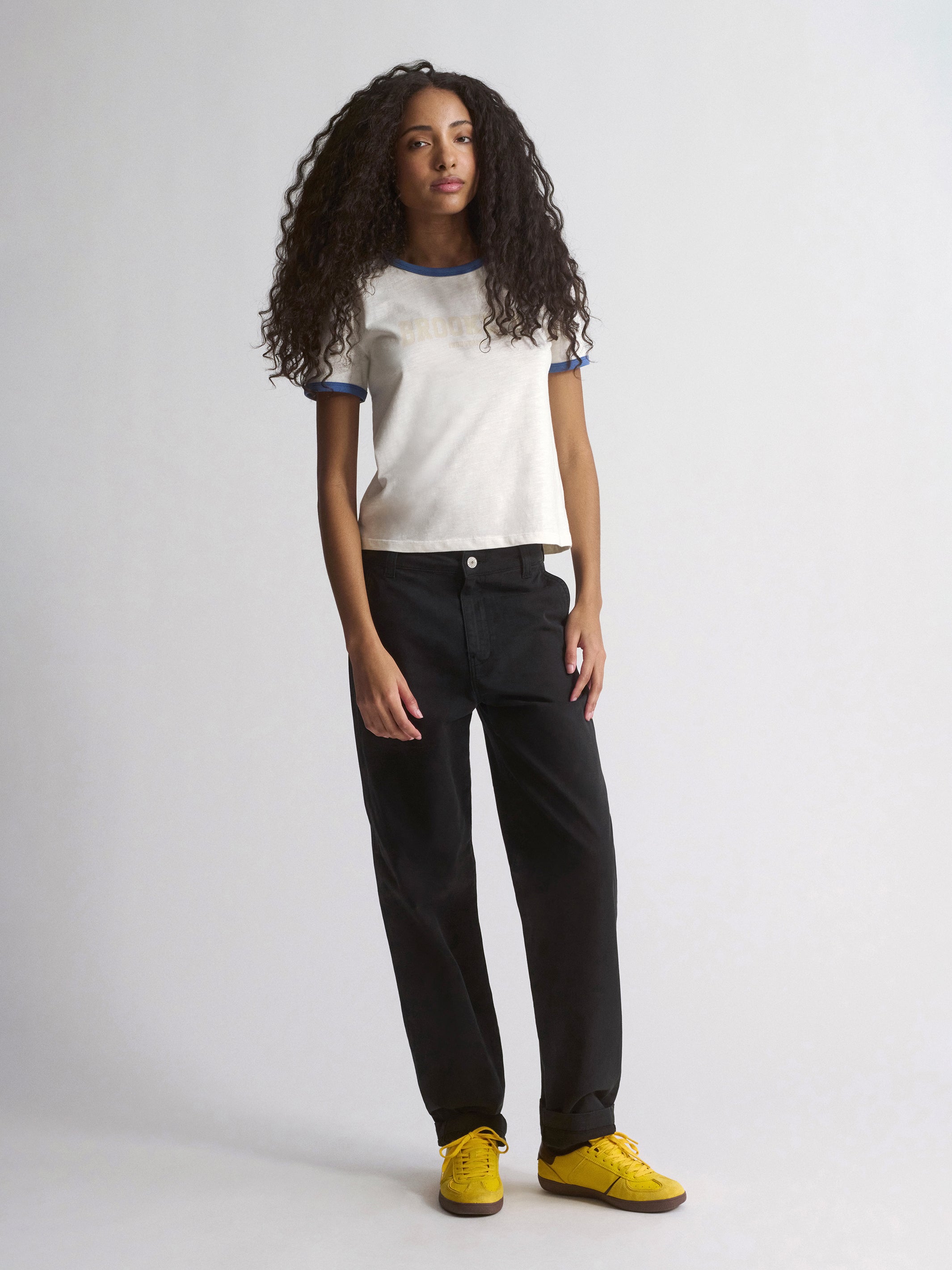 Women's Brooklyn Slim Fit T-Shirt In Antique White - BROOKLYN INDUSTRIES