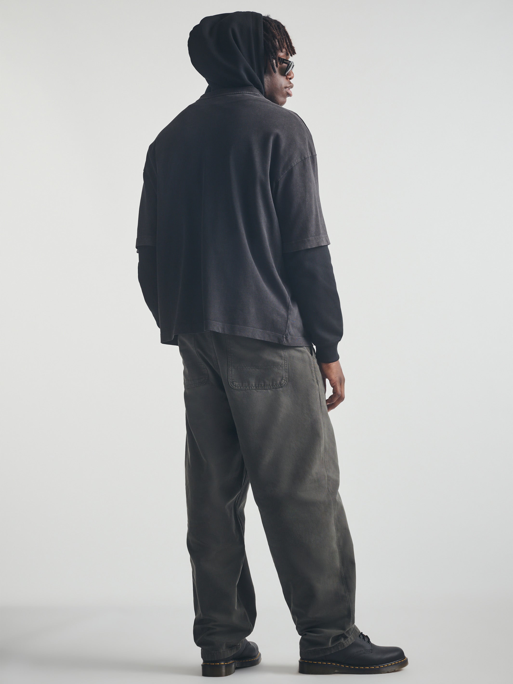 Men's Brooklyn Acid Washed T-Shirt in Black - BROOKLYN INDUSTRIES