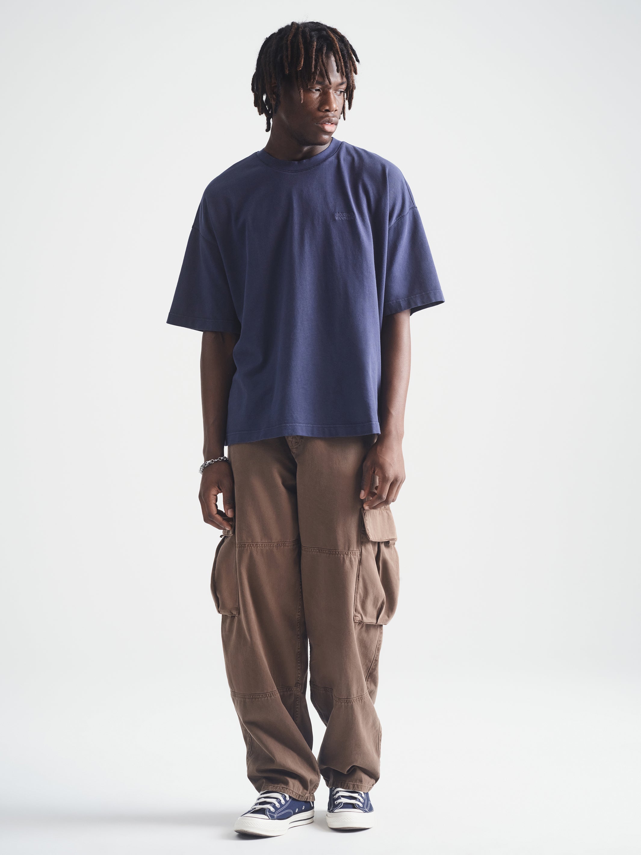 Men's Brooklyn T-Shirt in Blueberry - BROOKLYN INDUSTRIES