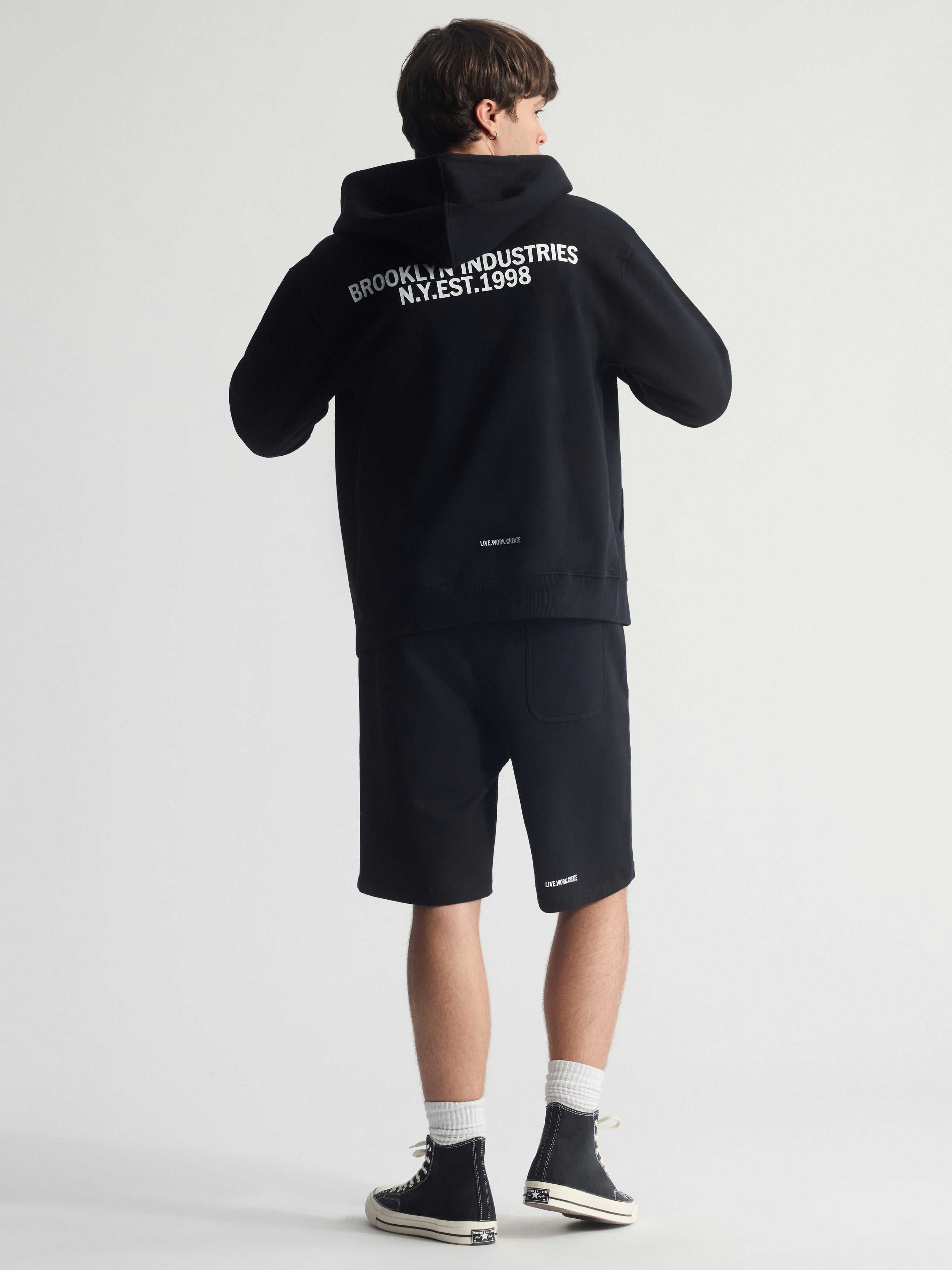 Men's Brooklyn Industries Logo Sweatshirt In Black - BROOKLYN INDUSTRIES