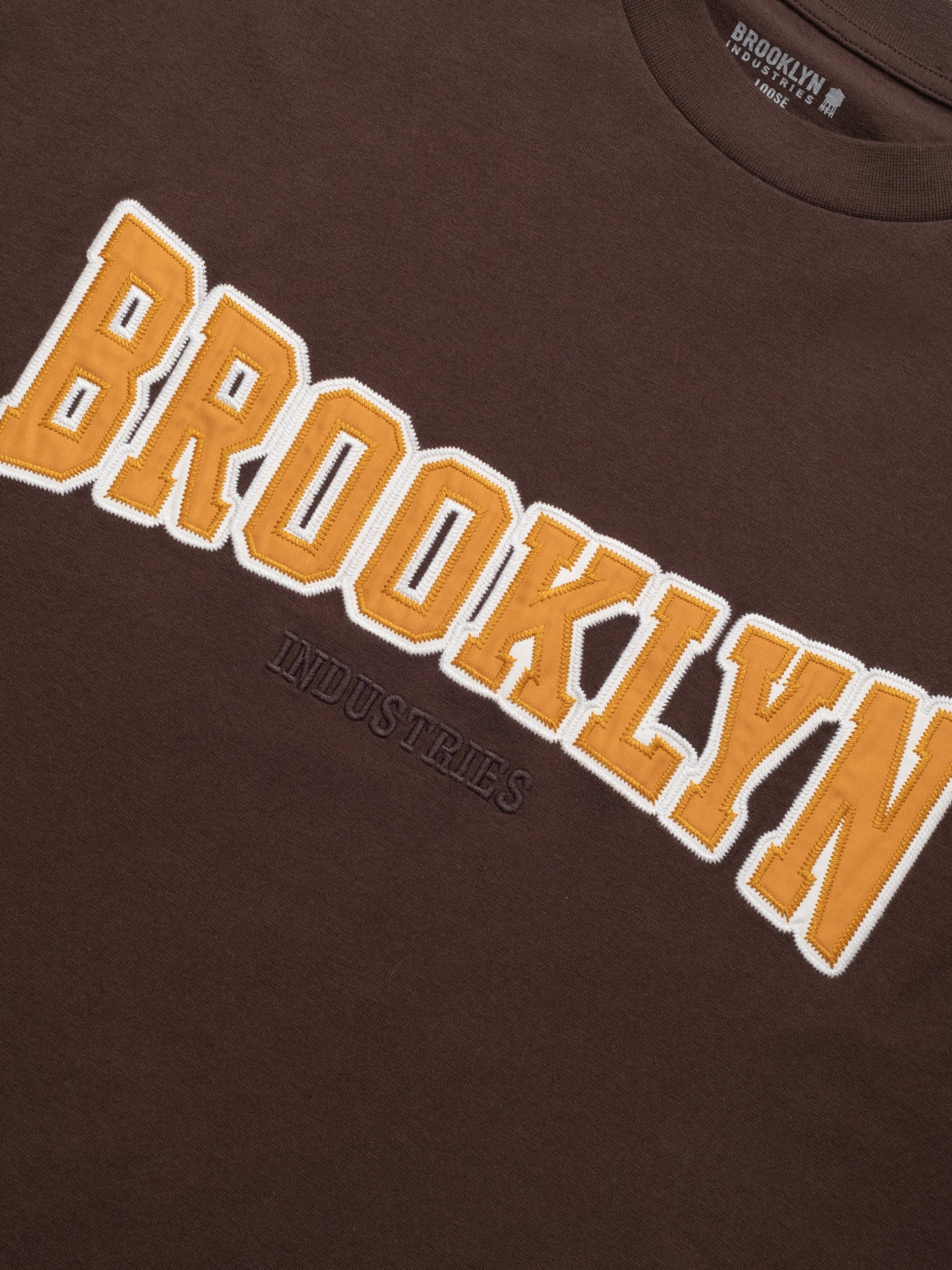 Men's Brooklyn Campus T-Shirt In Coffee Bean - BROOKLYN INDUSTRIES