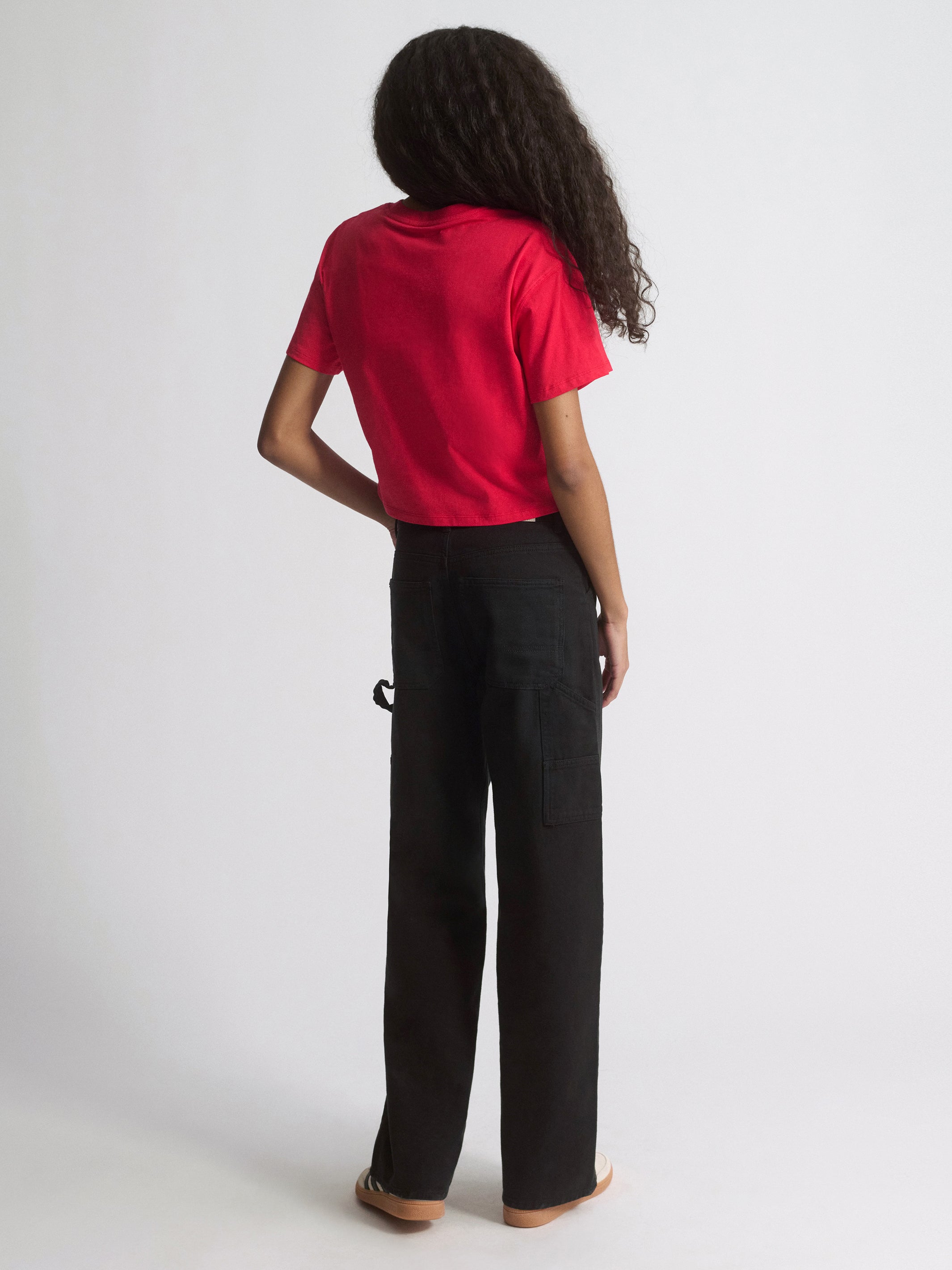Women's Brooklyn Live Work Create T-Shirt In True Red - BROOKLYN INDUSTRIES