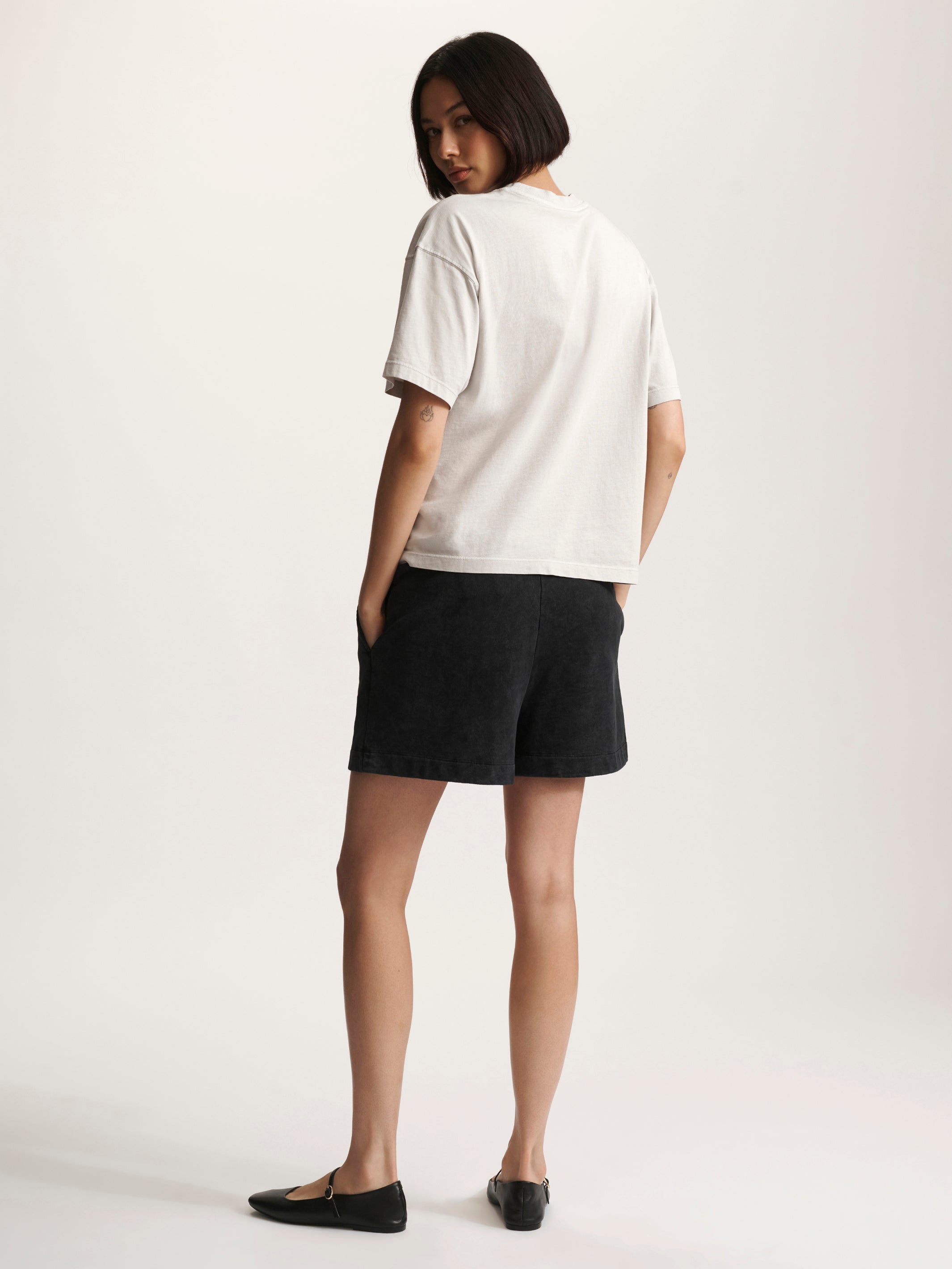 Women's Brooklyn Sweat Shorts In Black - BROOKLYN INDUSTRIES
