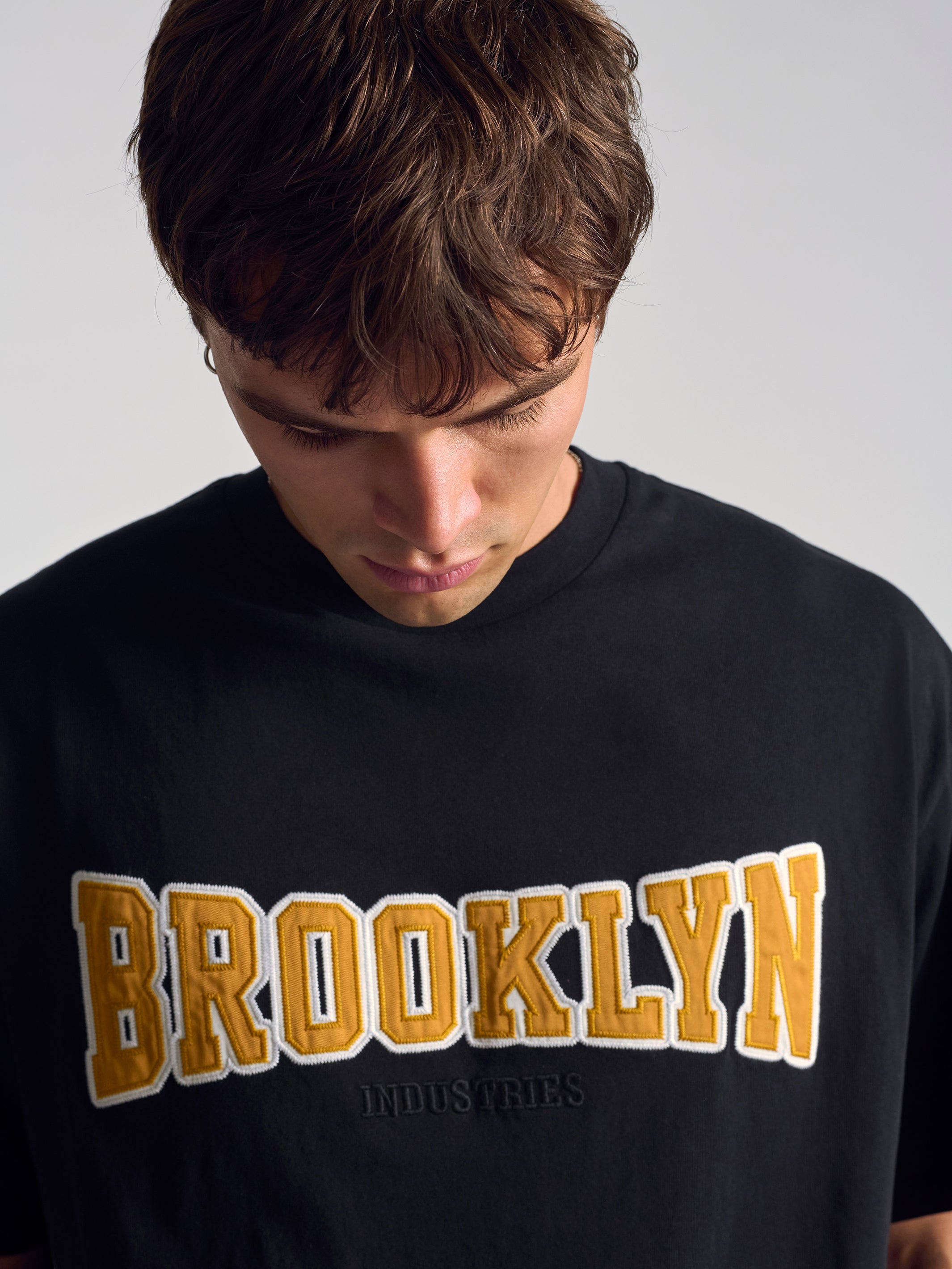Men's Brooklyn Campus T-Shirt In Black - BROOKLYN INDUSTRIES