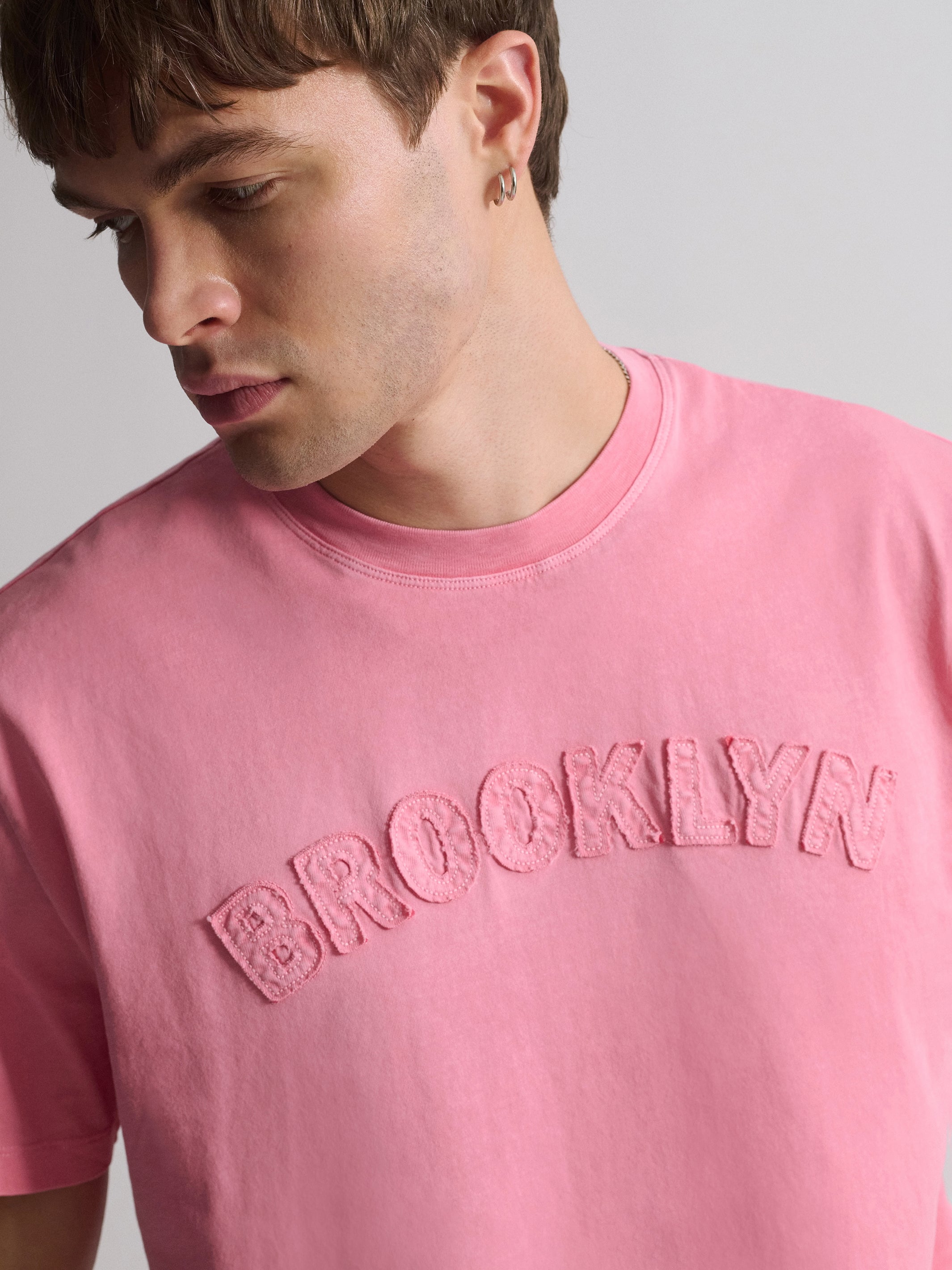 Men's Brooklyn Graphic T-Shirt In Flamingo Plume - BROOKLYN INDUSTRIES