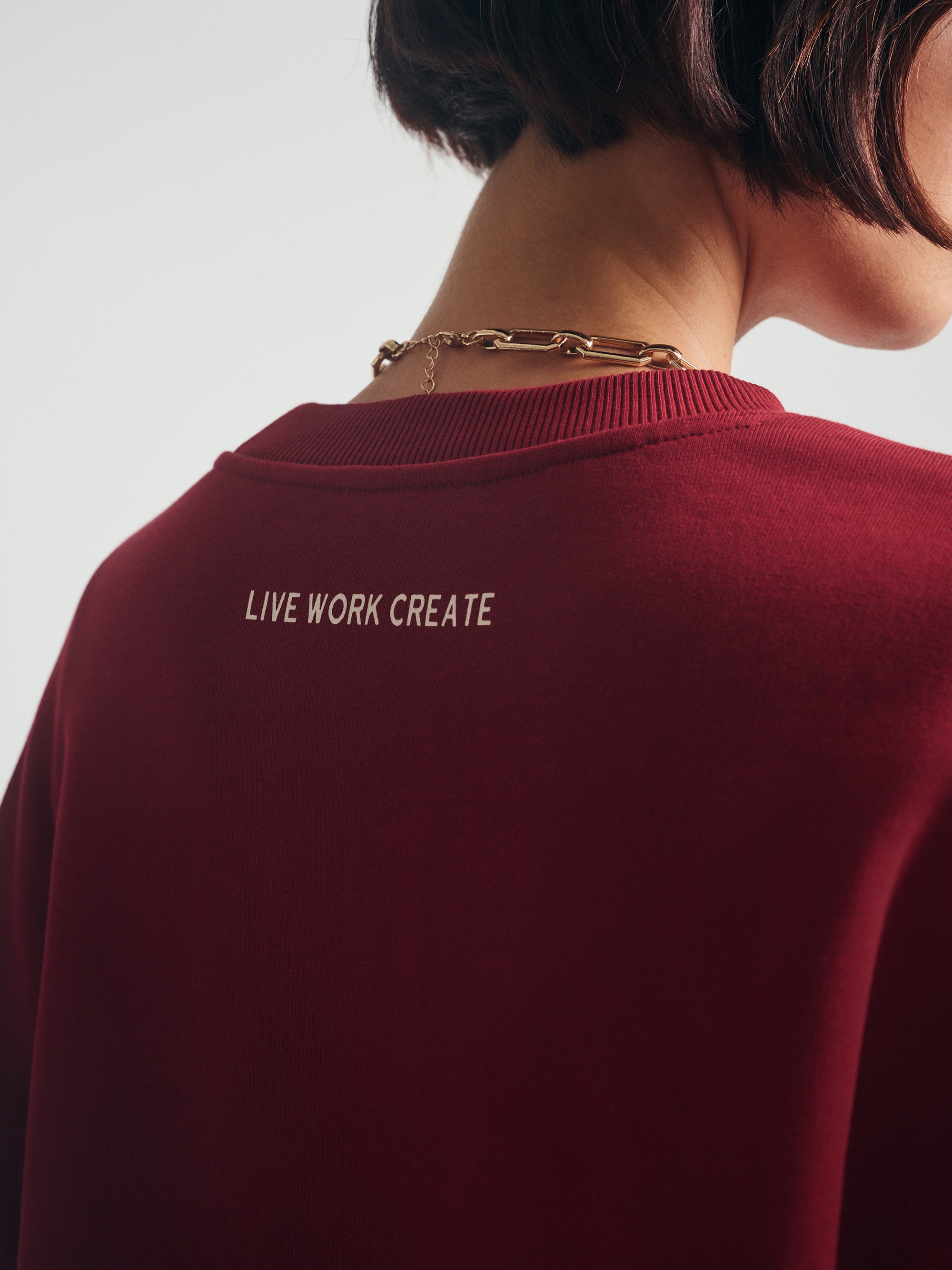 Women's Brooklyn 1988 Sweatshirt in Biking Red - BROOKLYN INDUSTRIES