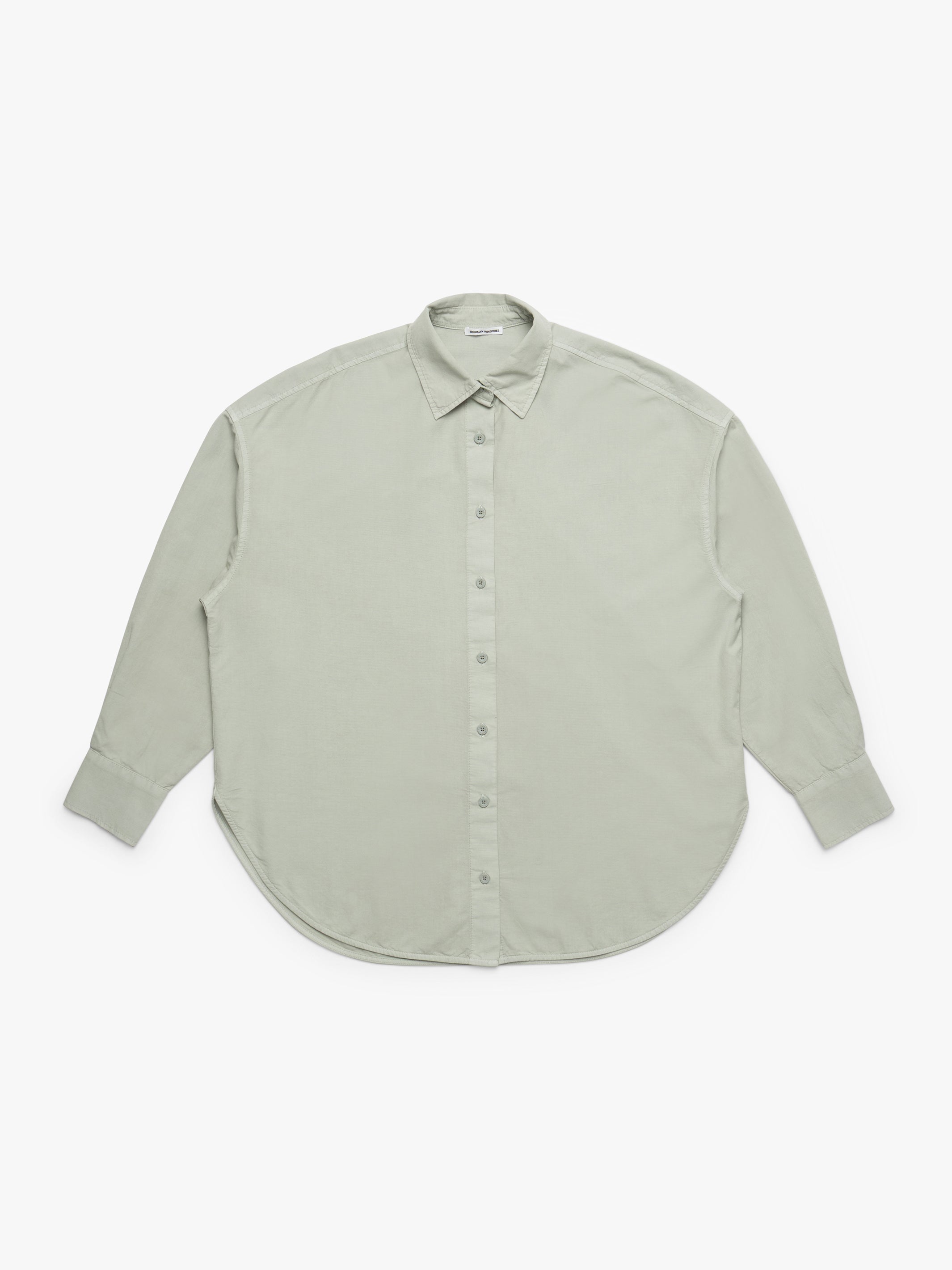 Women's Long Sleeve Shirt In Puritan Gray - BROOKLYN INDUSTRIES