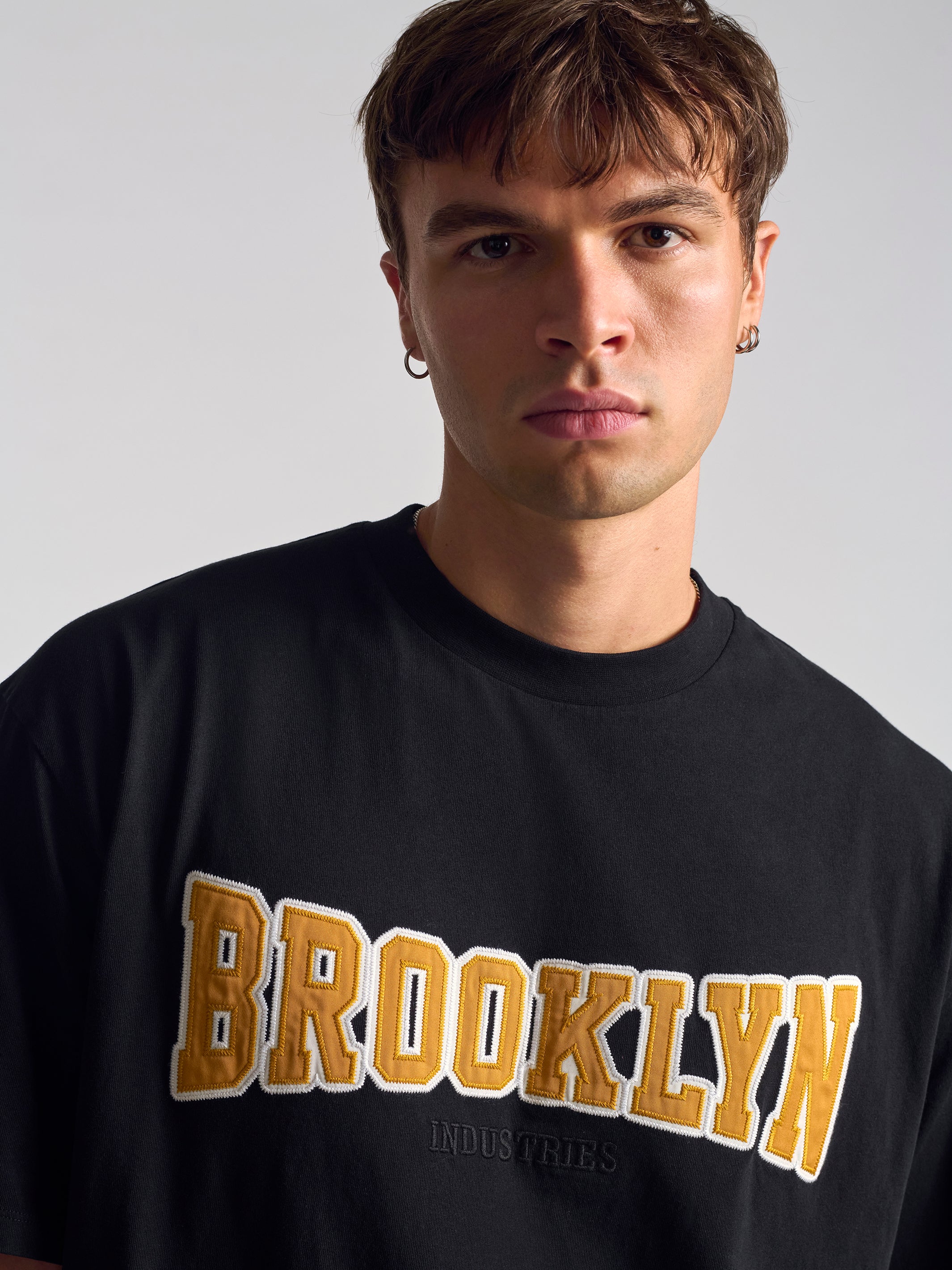 Men's Brooklyn Campus T-Shirt In Black - BROOKLYN INDUSTRIES