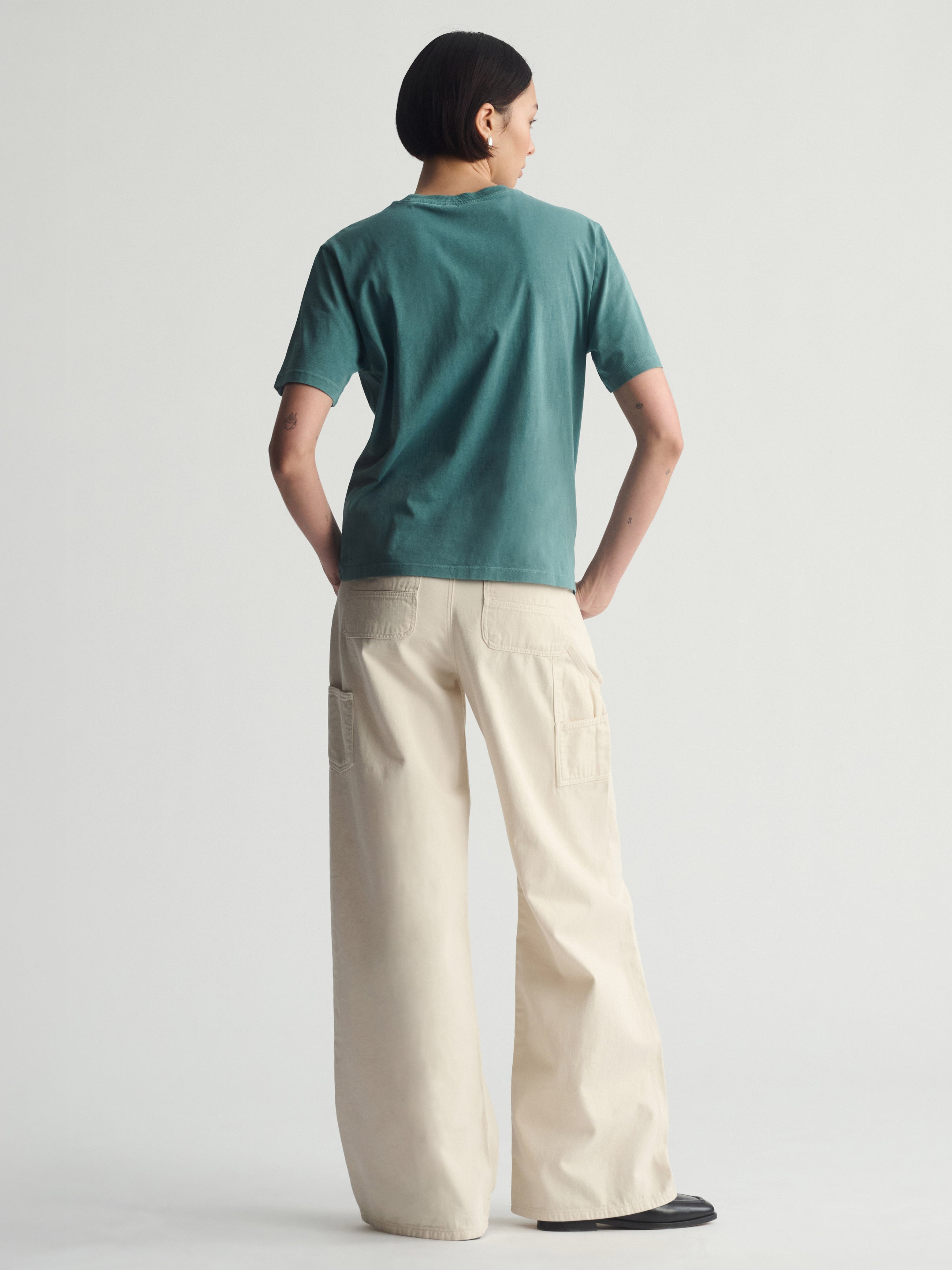 Women's Brooklyn Industries Graphic T-Shirt In Silver Pine - BROOKLYN INDUSTRIES