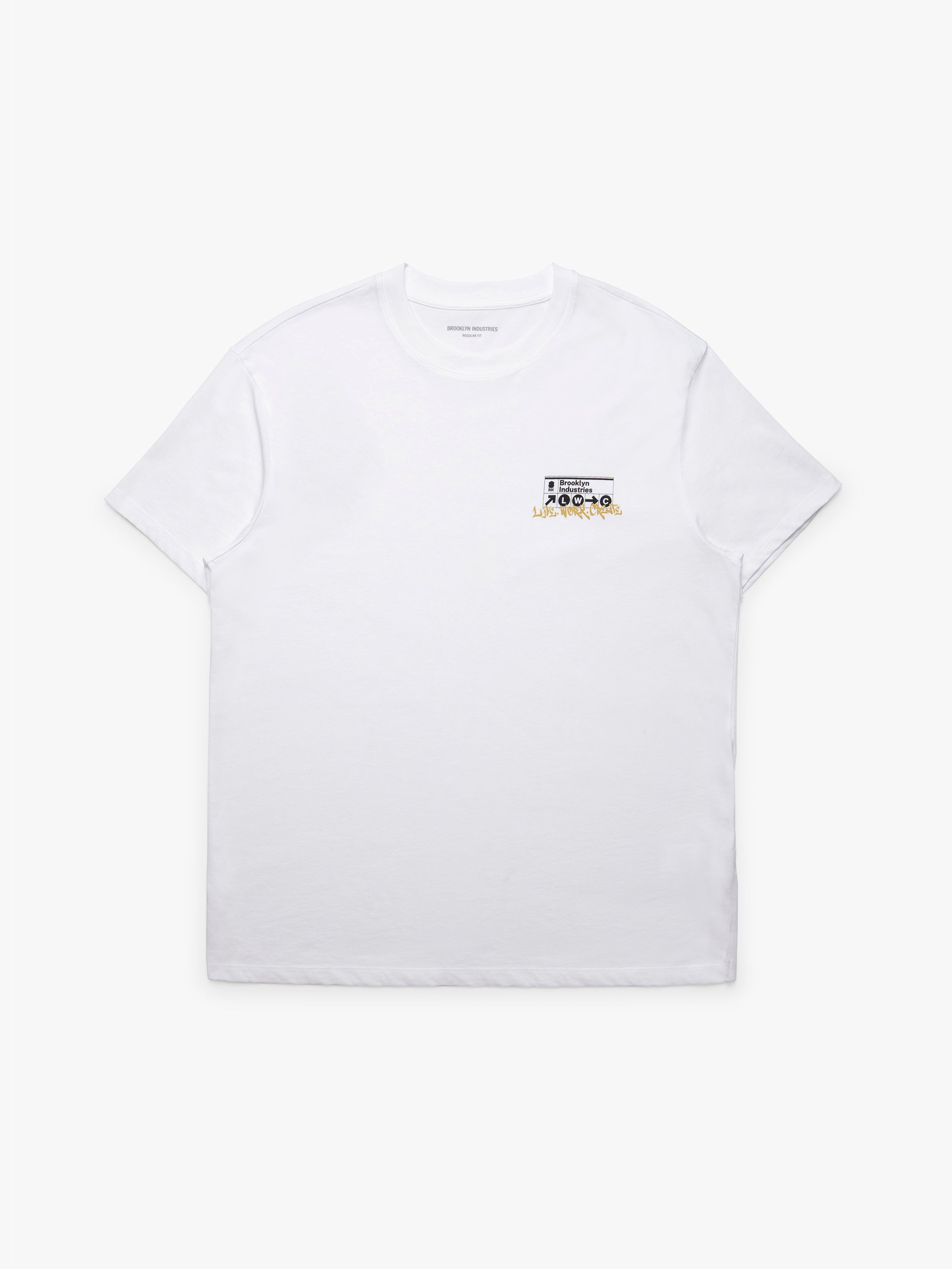 Men's Brooklyn Subway T-Shirt in White - BROOKLYN INDUSTRIES
