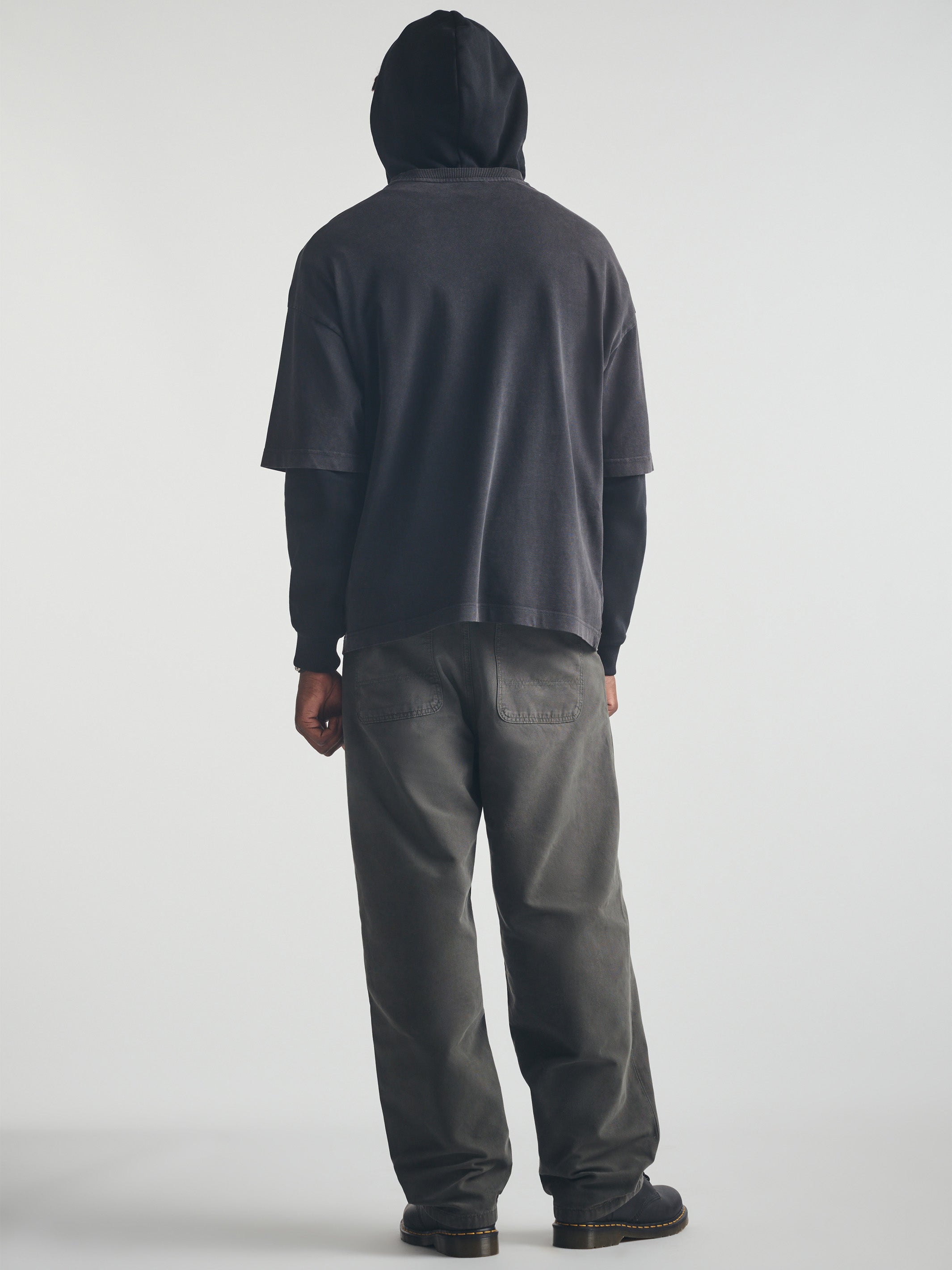 Men's Brooklyn Acid Washed T-Shirt in Black - BROOKLYN INDUSTRIES