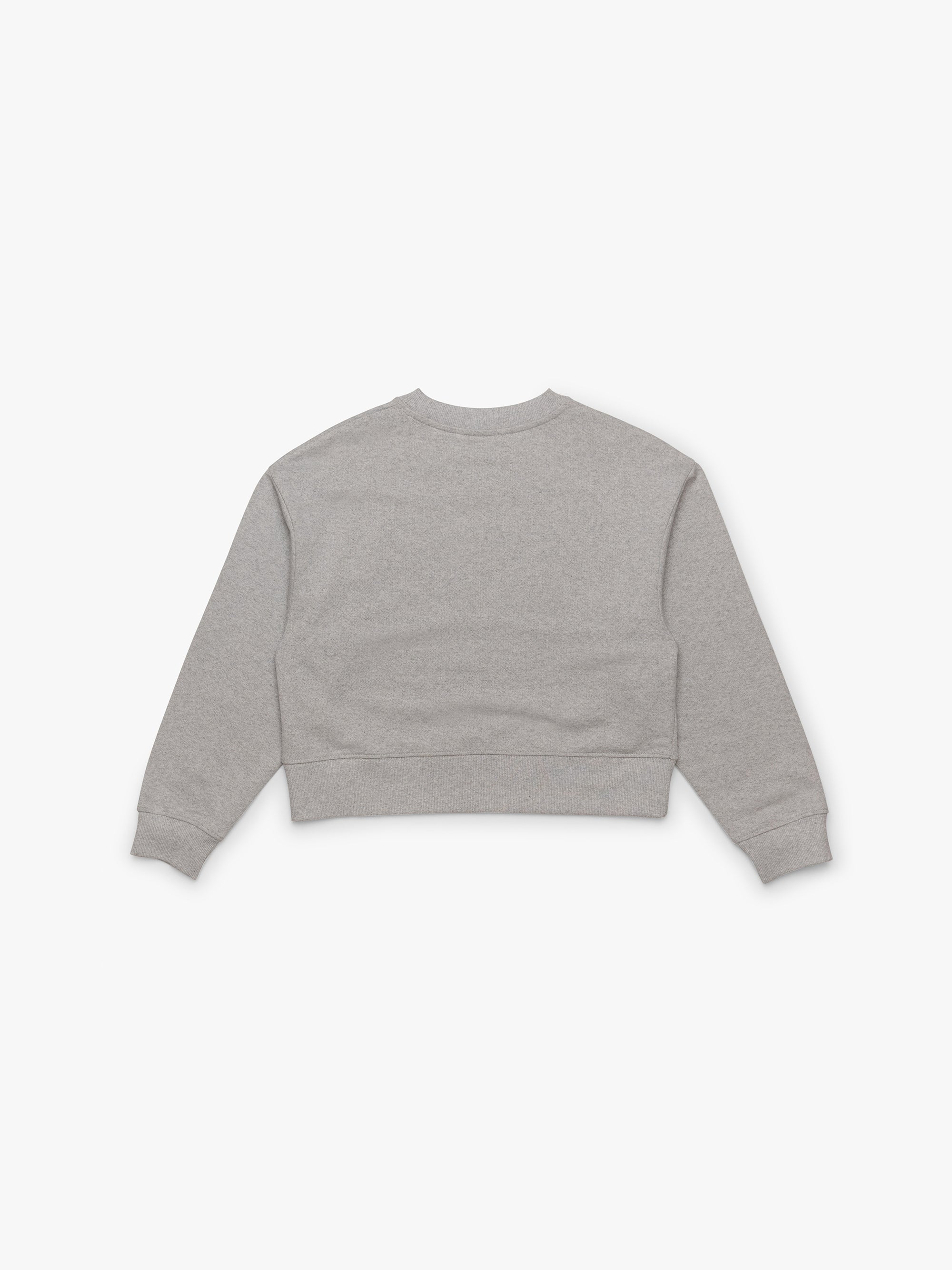 Women's Brooklyn Crop Sweatshirt In Light Grey Melange - BROOKLYN INDUSTRIES