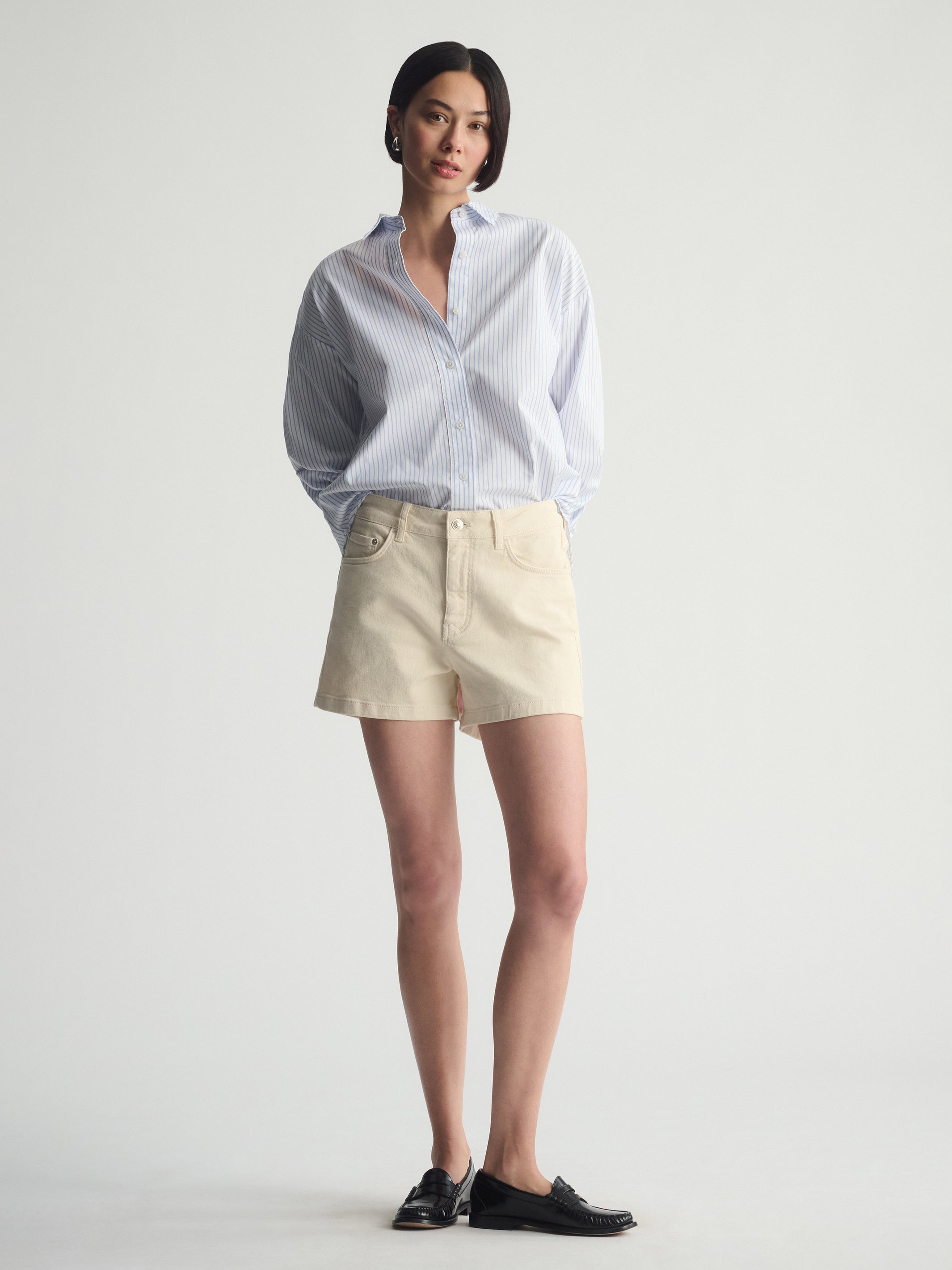 Women's Brooklyn Shorts In Turtledove - BROOKLYN INDUSTRIES