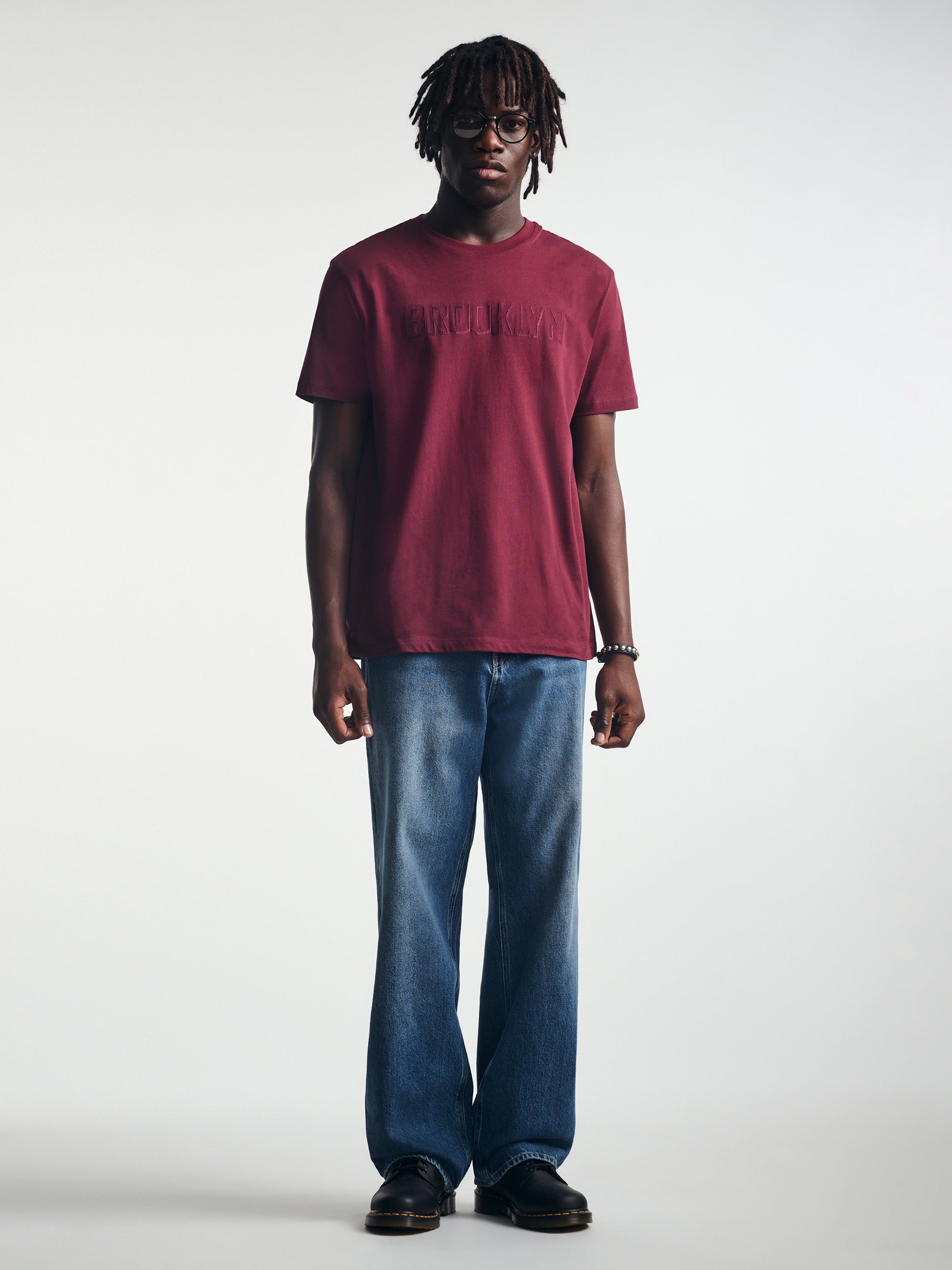 Men's Loose Jeans in Indigo Tinted Street Denim - BROOKLYN INDUSTRIES