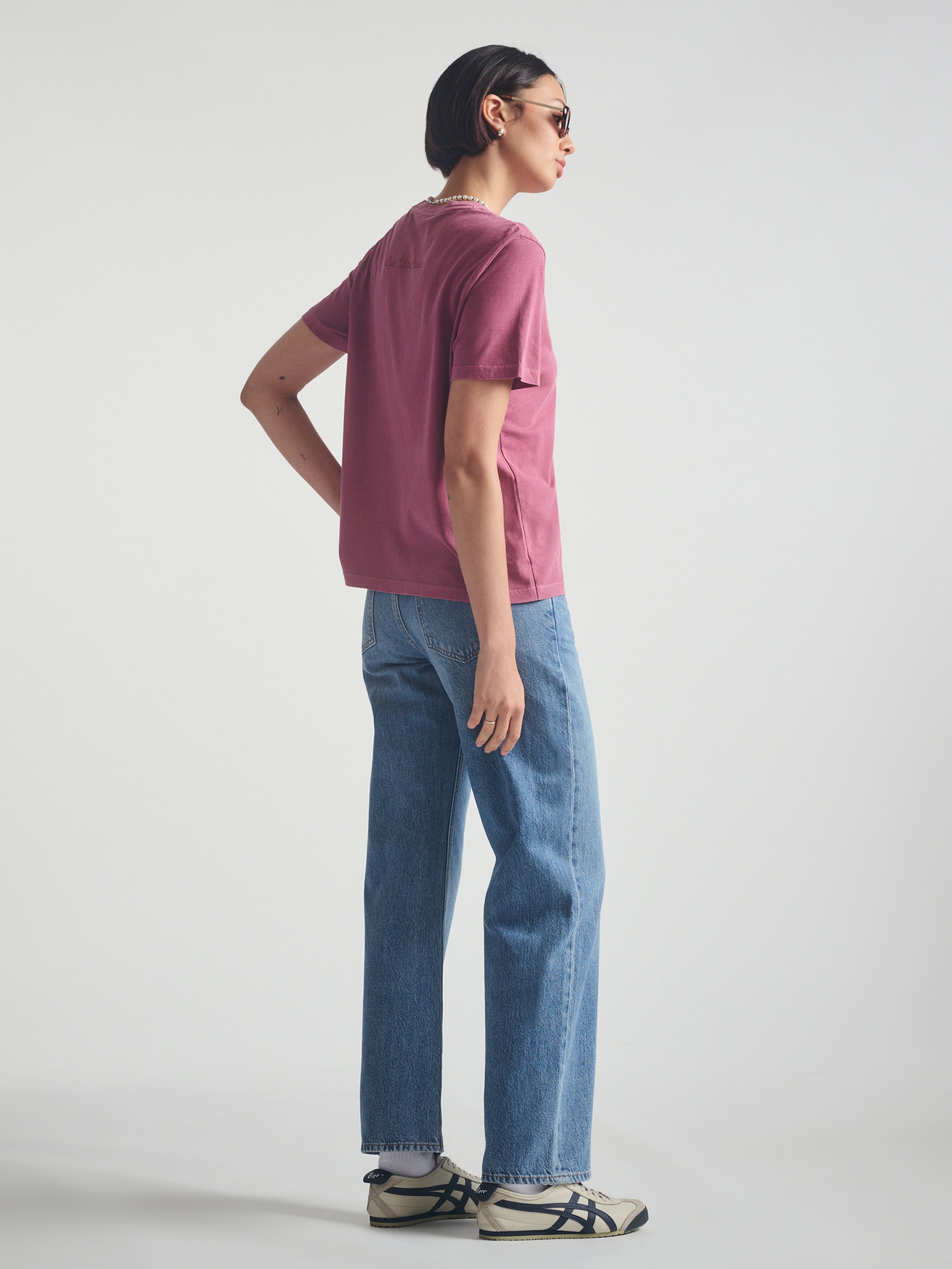 Women's Brooklyn Live Work Create T-Shirt in Biking Red - BROOKLYN INDUSTRIES