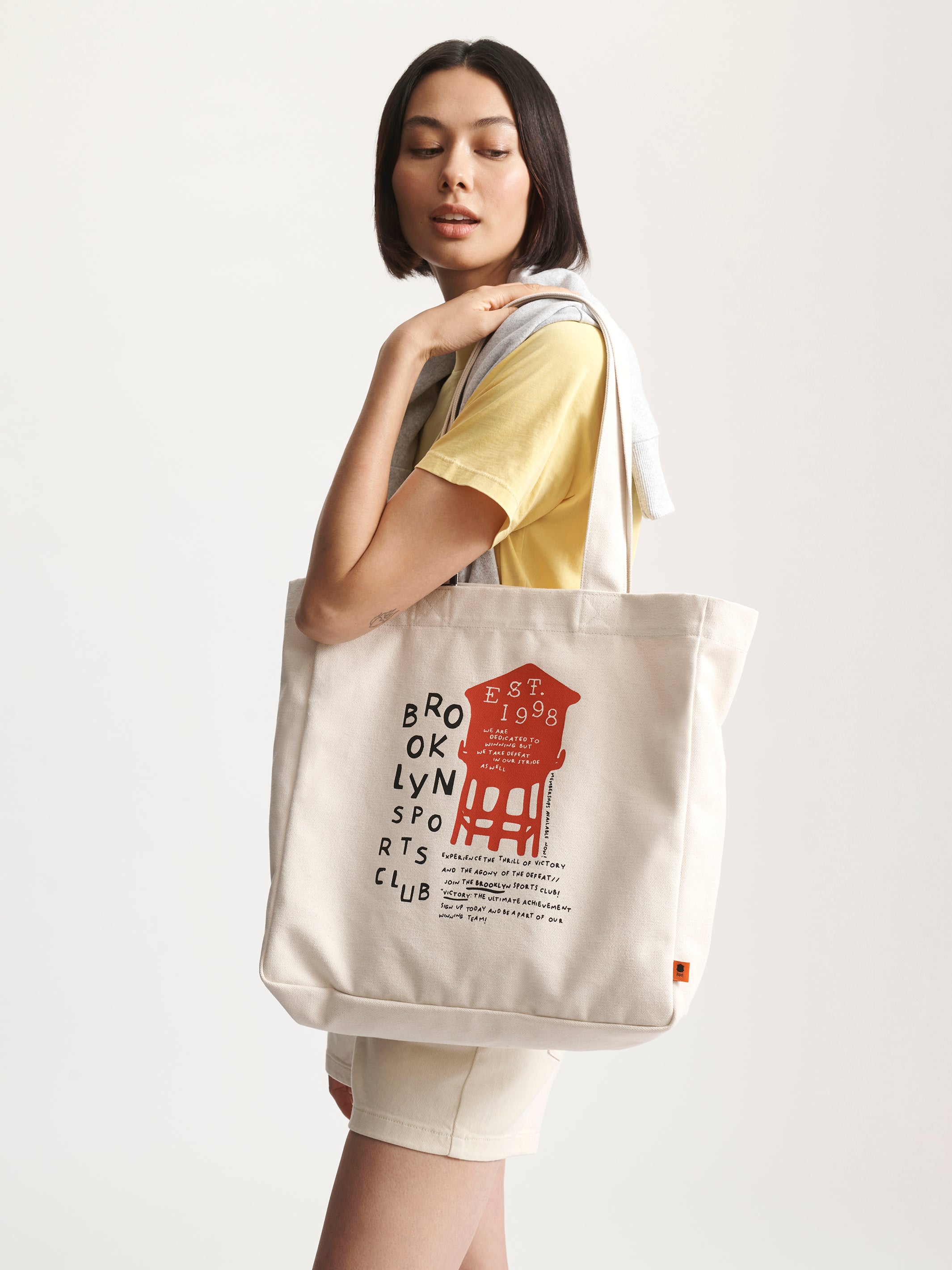 Water Tower Tote Bag in Natural - BROOKLYN INDUSTRIES