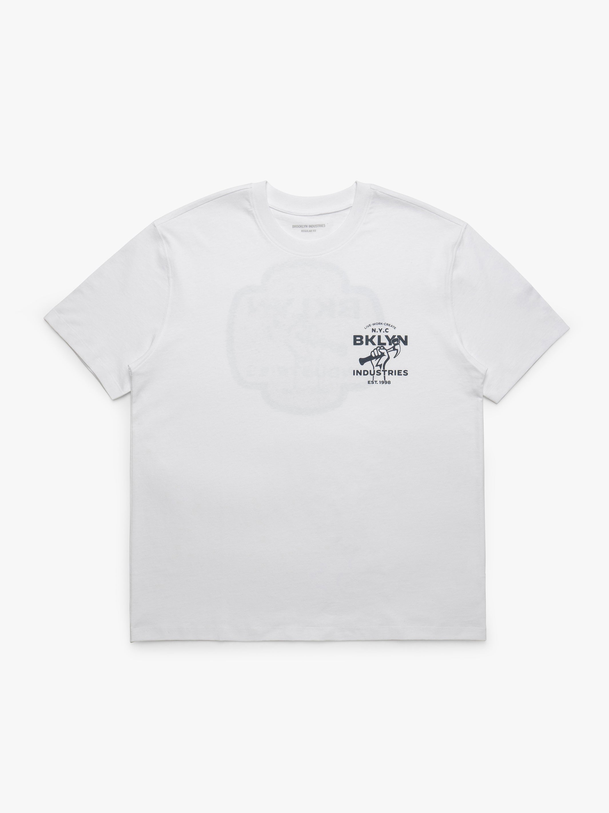 Men's Vintage Brooklyn Graphic T-Shirt In White - BROOKLYN INDUSTRIES