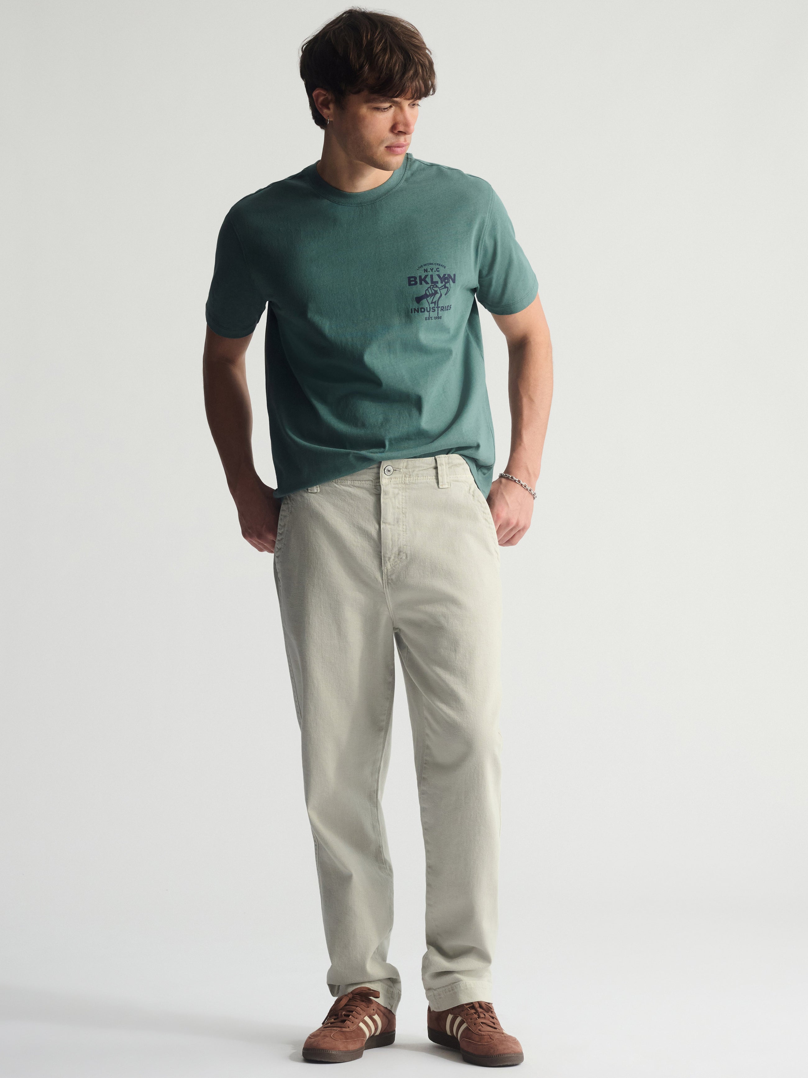 Men's Straight Leg Pants In Puritan Gray - BROOKLYN INDUSTRIES