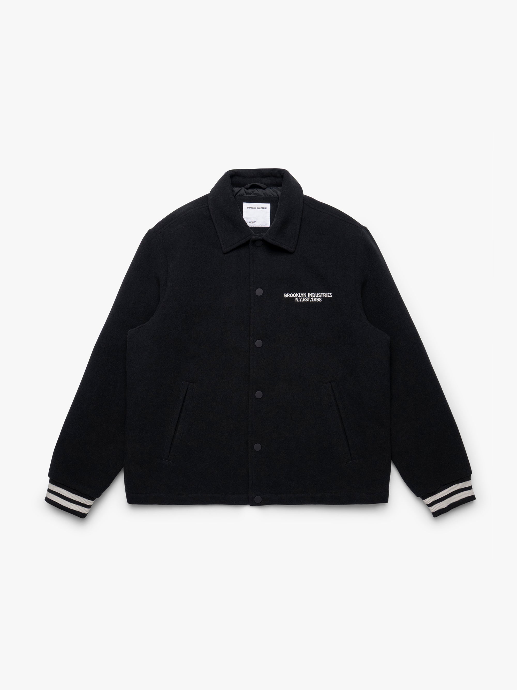 Men's Brooklyn Bomber Jacket in Jet Black