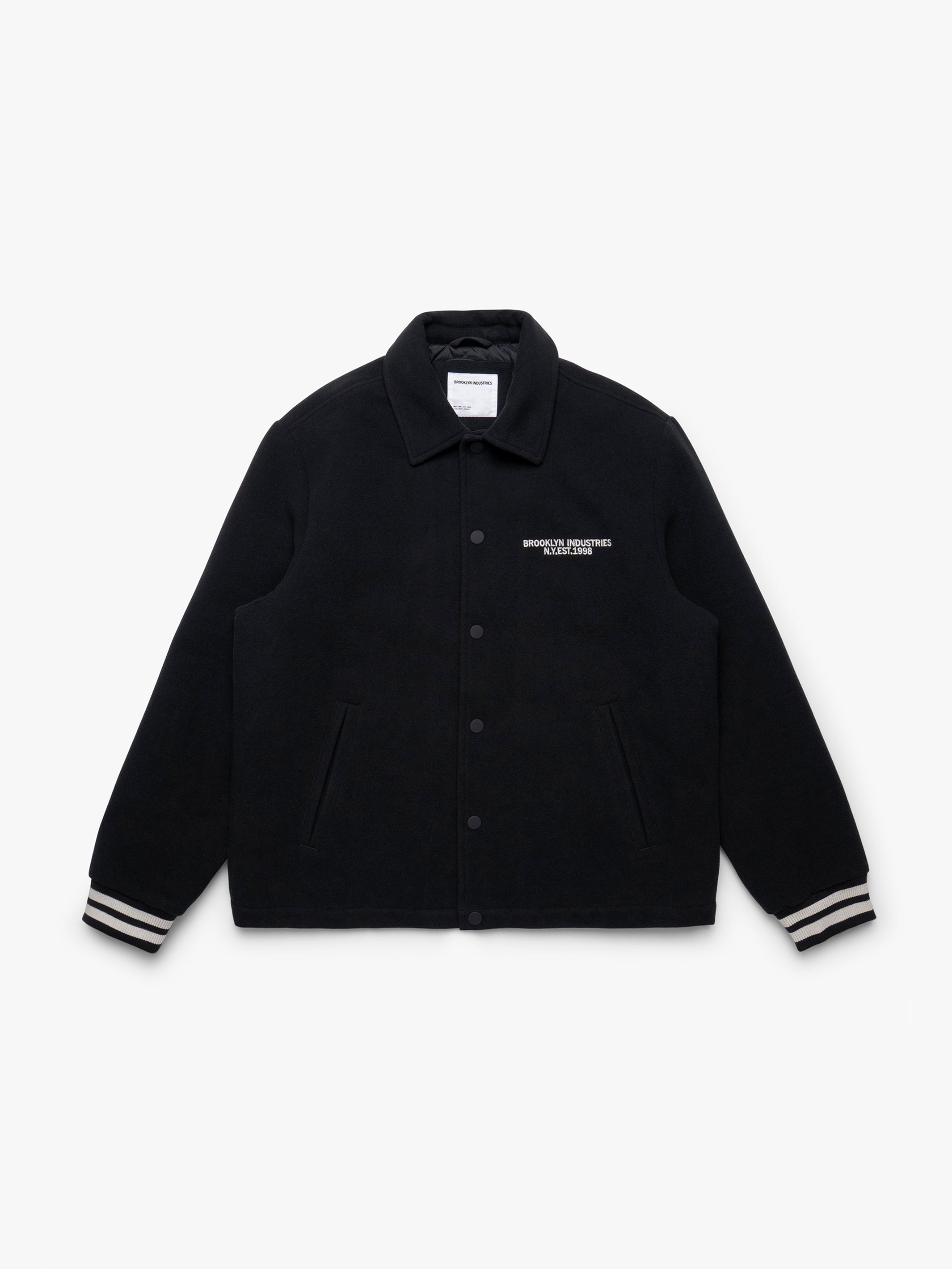 Men's Brooklyn Bomber Jacket in Jet Black