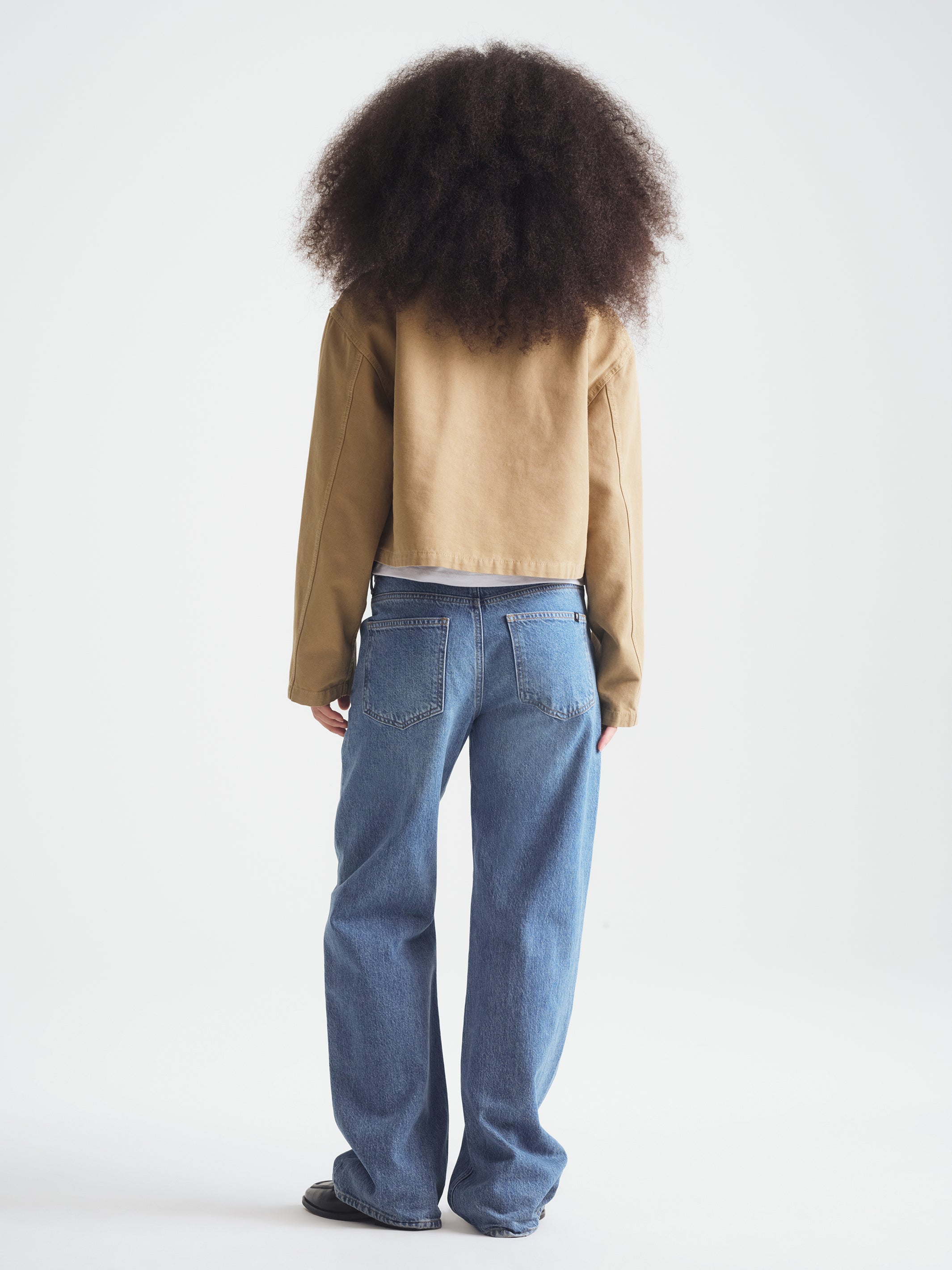 Women's Cropped Utility Jacket in Starfish