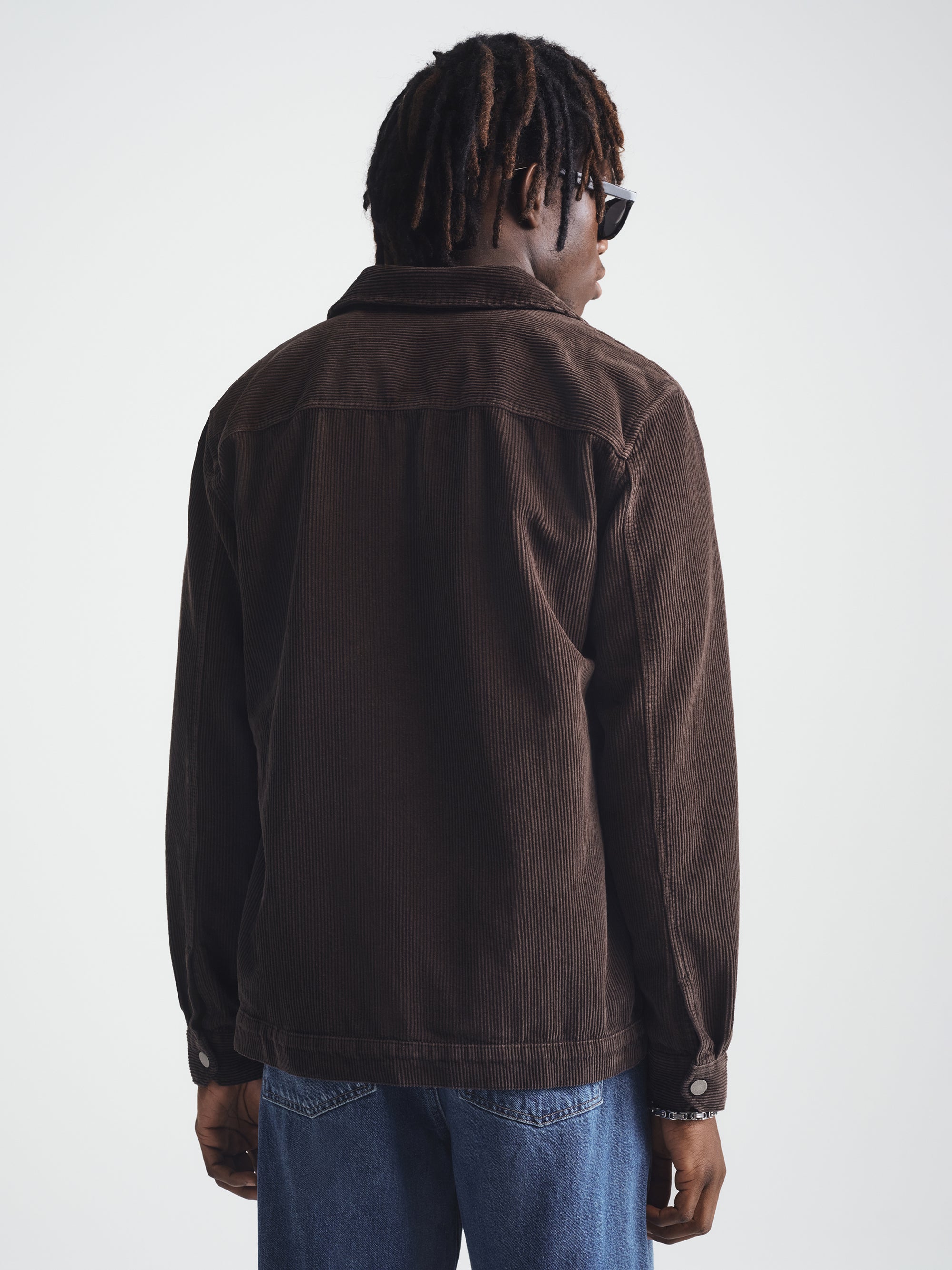 Men's Corduroy Overshirt in After Dark