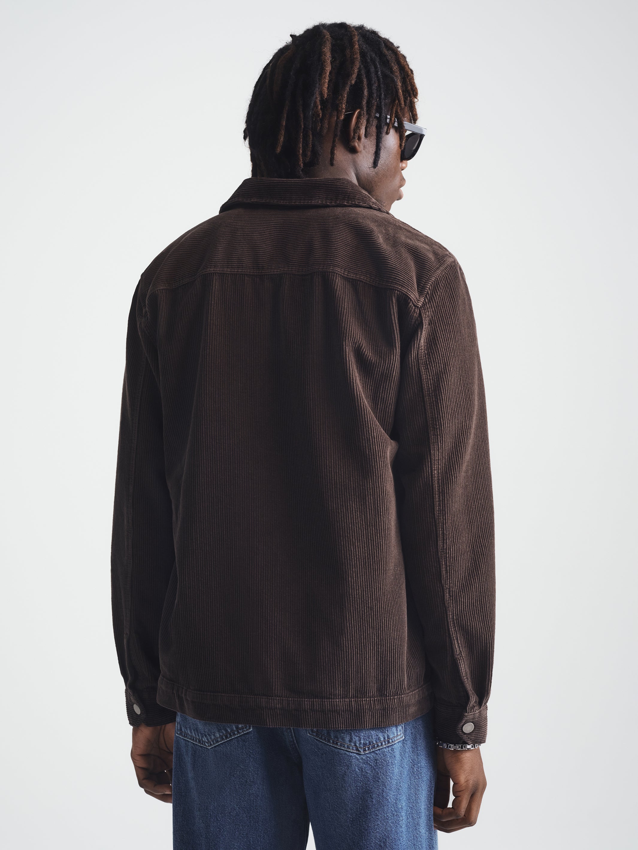 Men's Corduroy Overshirt in After Dark