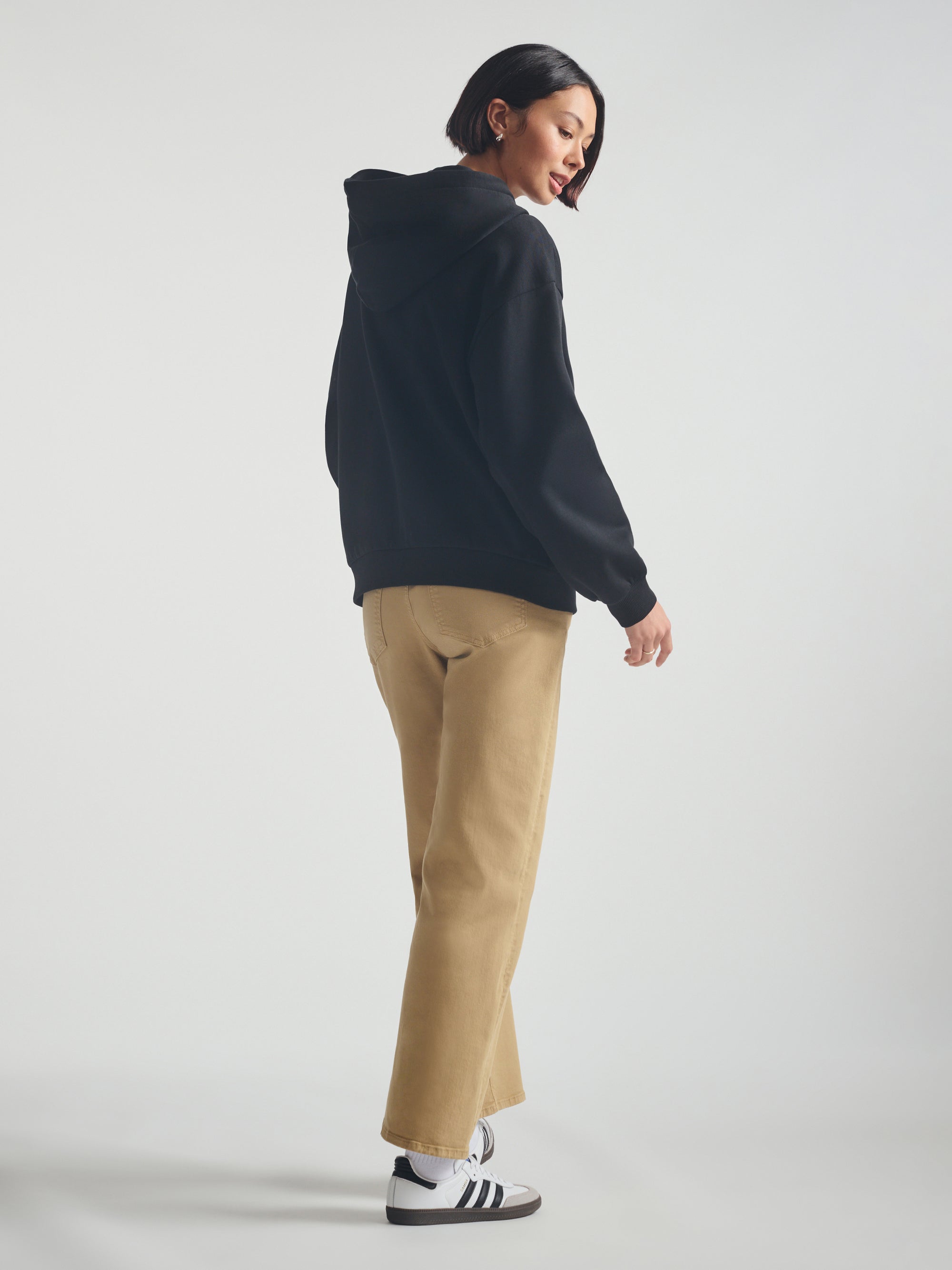 Women's Brooklyn Subway Hoodie in Black - BROOKLYN INDUSTRIES