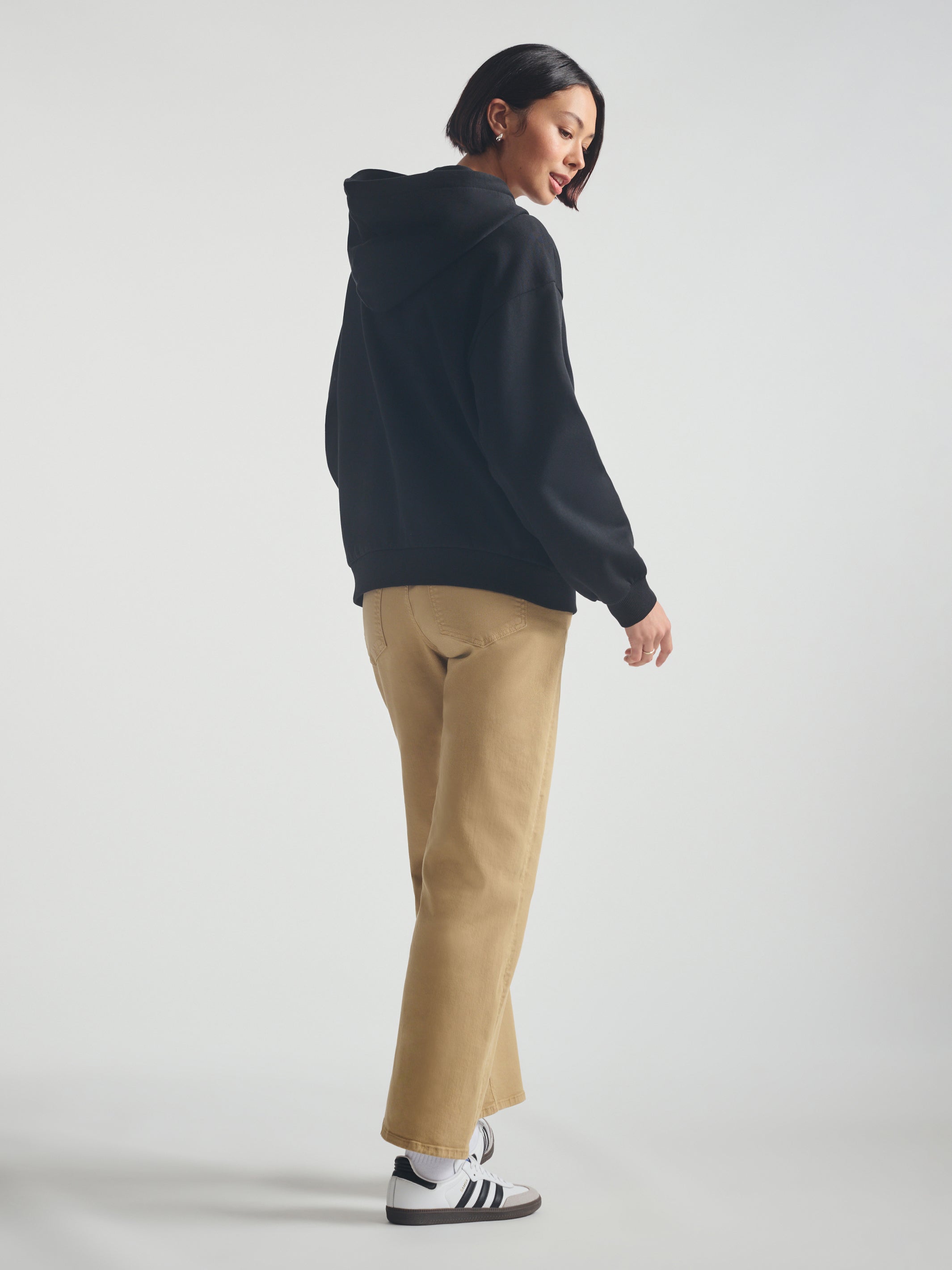 Women's Brooklyn Subway Hoodie in Black - BROOKLYN INDUSTRIES