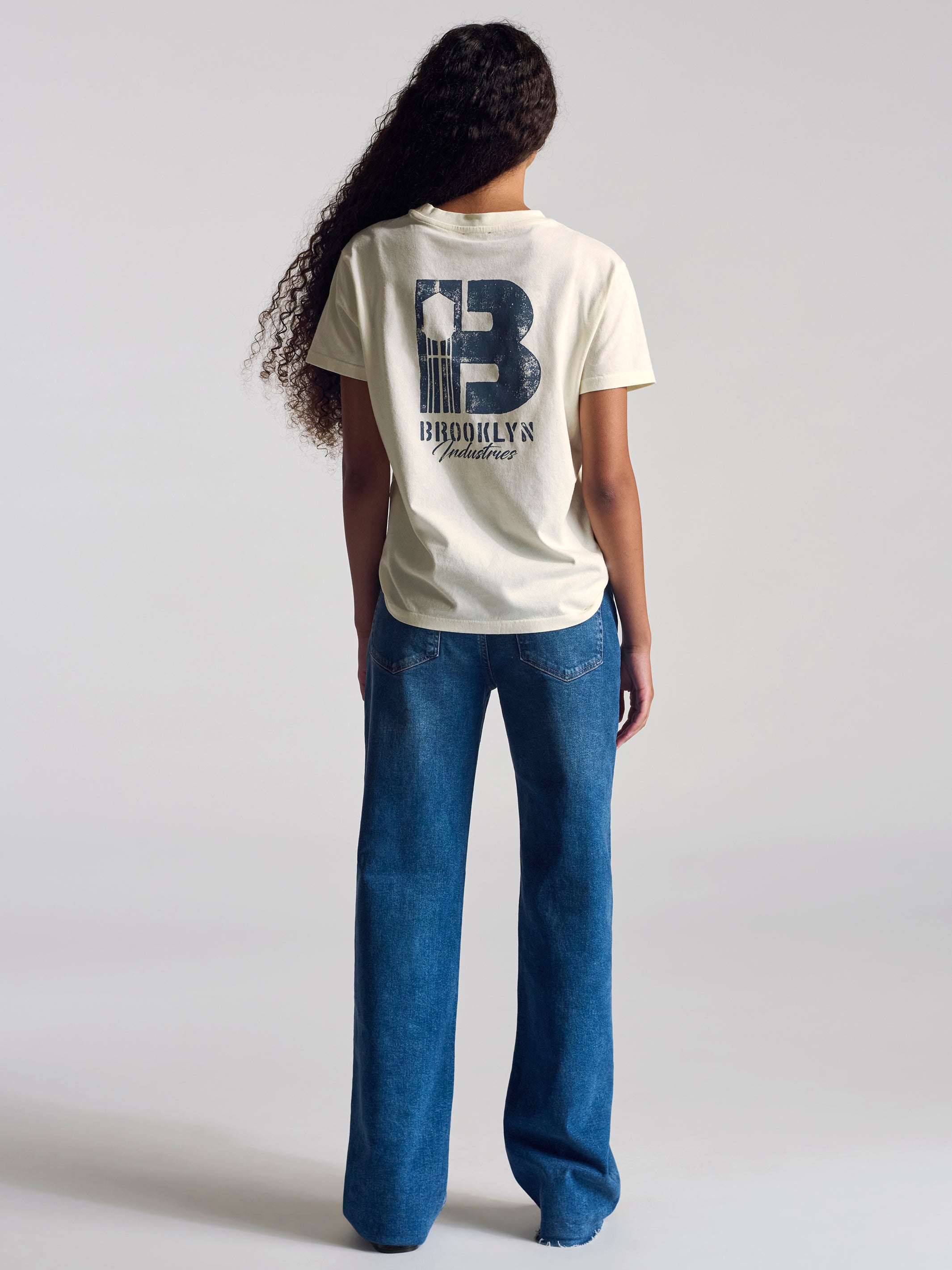 Women's Brooklyn Vintage T-Shirt In Baby's Breath - BROOKLYN INDUSTRIES
