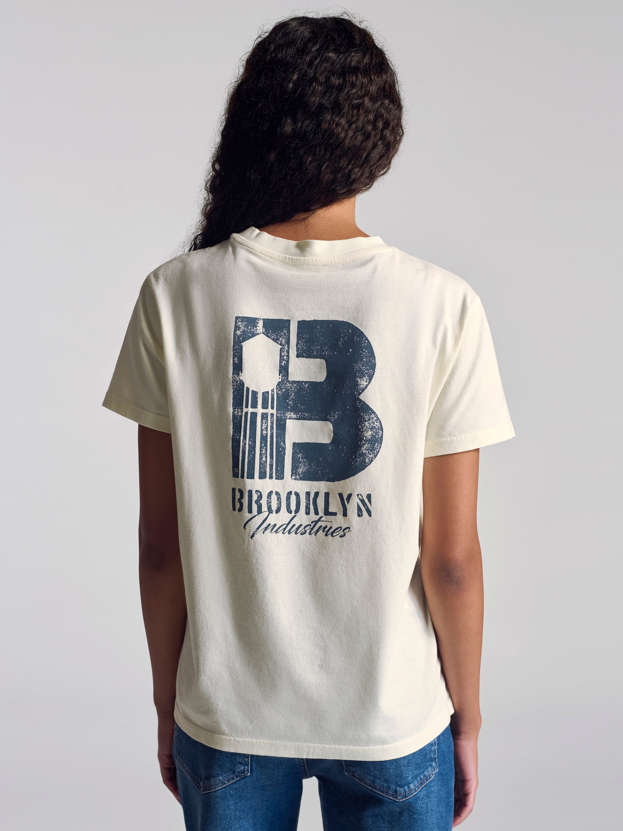 Women's Brooklyn Vintage T-Shirt In Baby's Breath - BROOKLYN INDUSTRIES