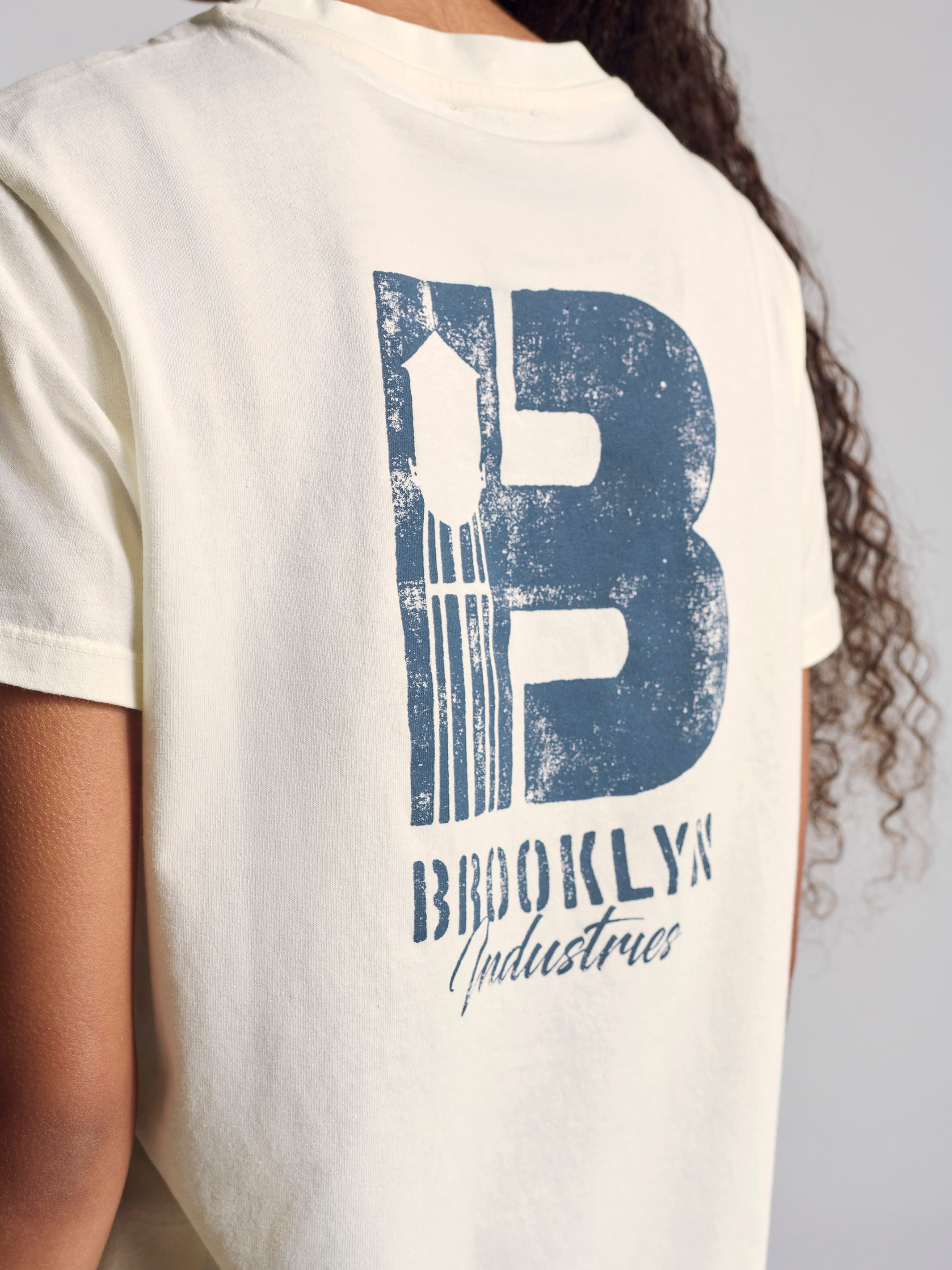 Women's Brooklyn Vintage T-Shirt In Baby's Breath - BROOKLYN INDUSTRIES