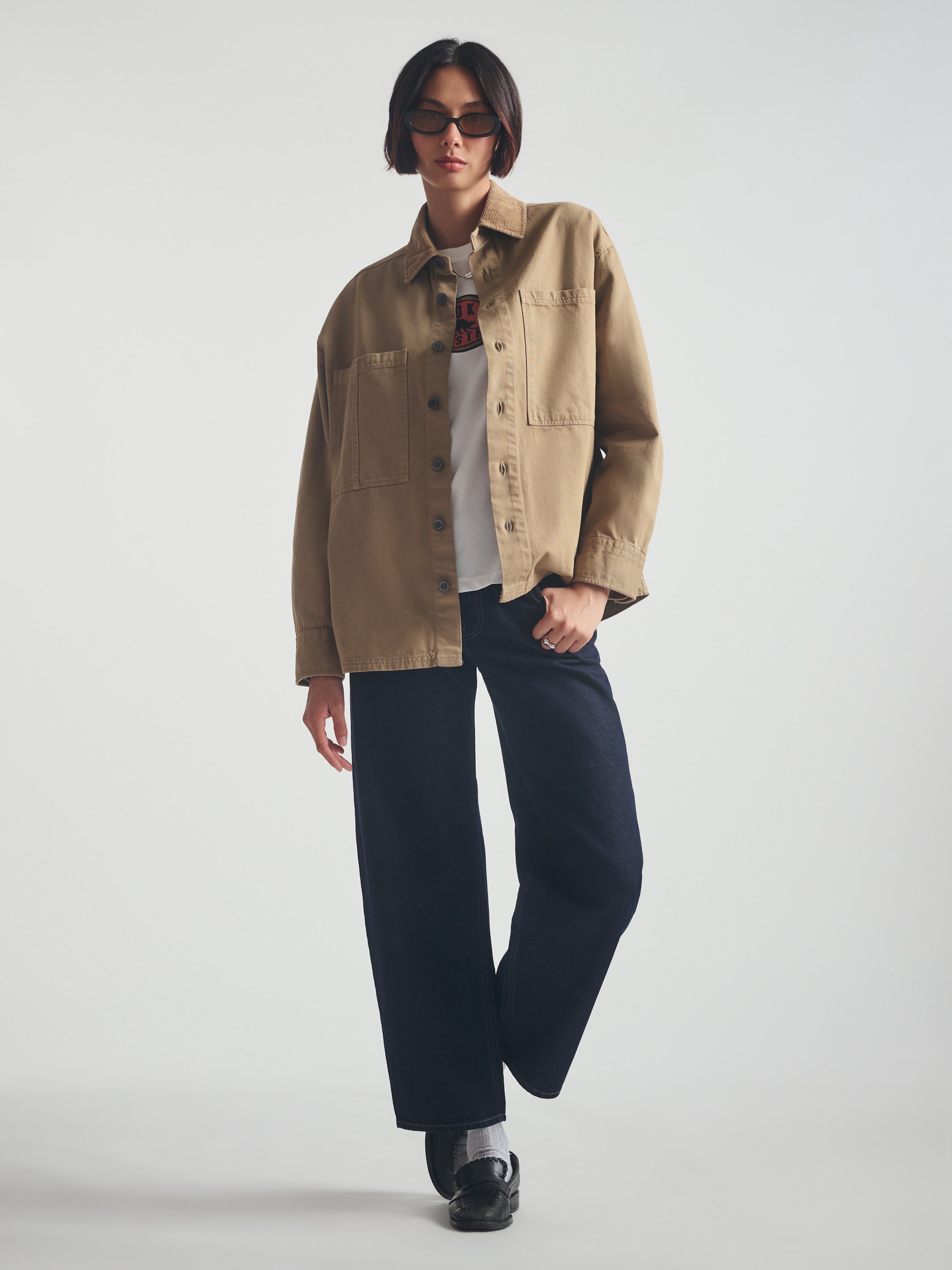 Women's Overshirt in Kelp - BROOKLYN INDUSTRIES