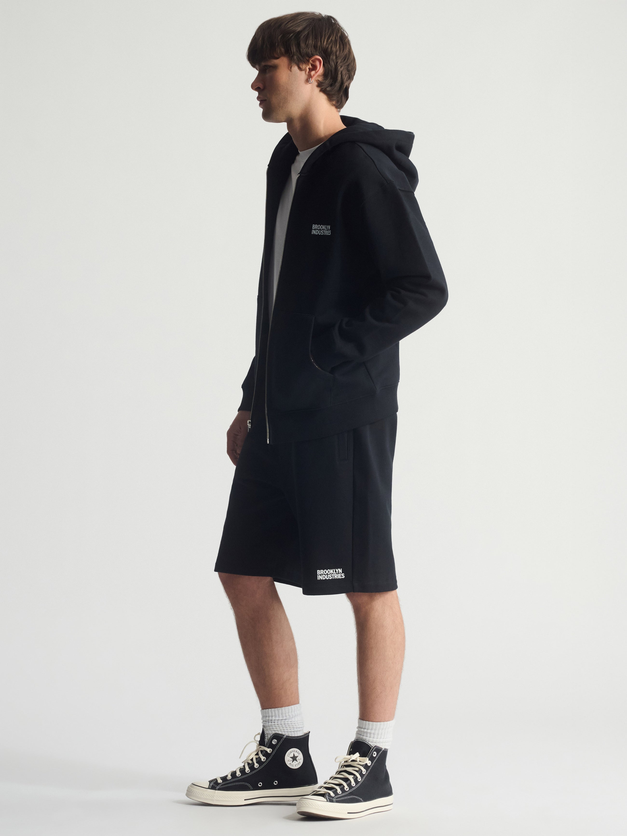 Men's Brooklyn Industries Logo Sweatshirt In Black - BROOKLYN INDUSTRIES