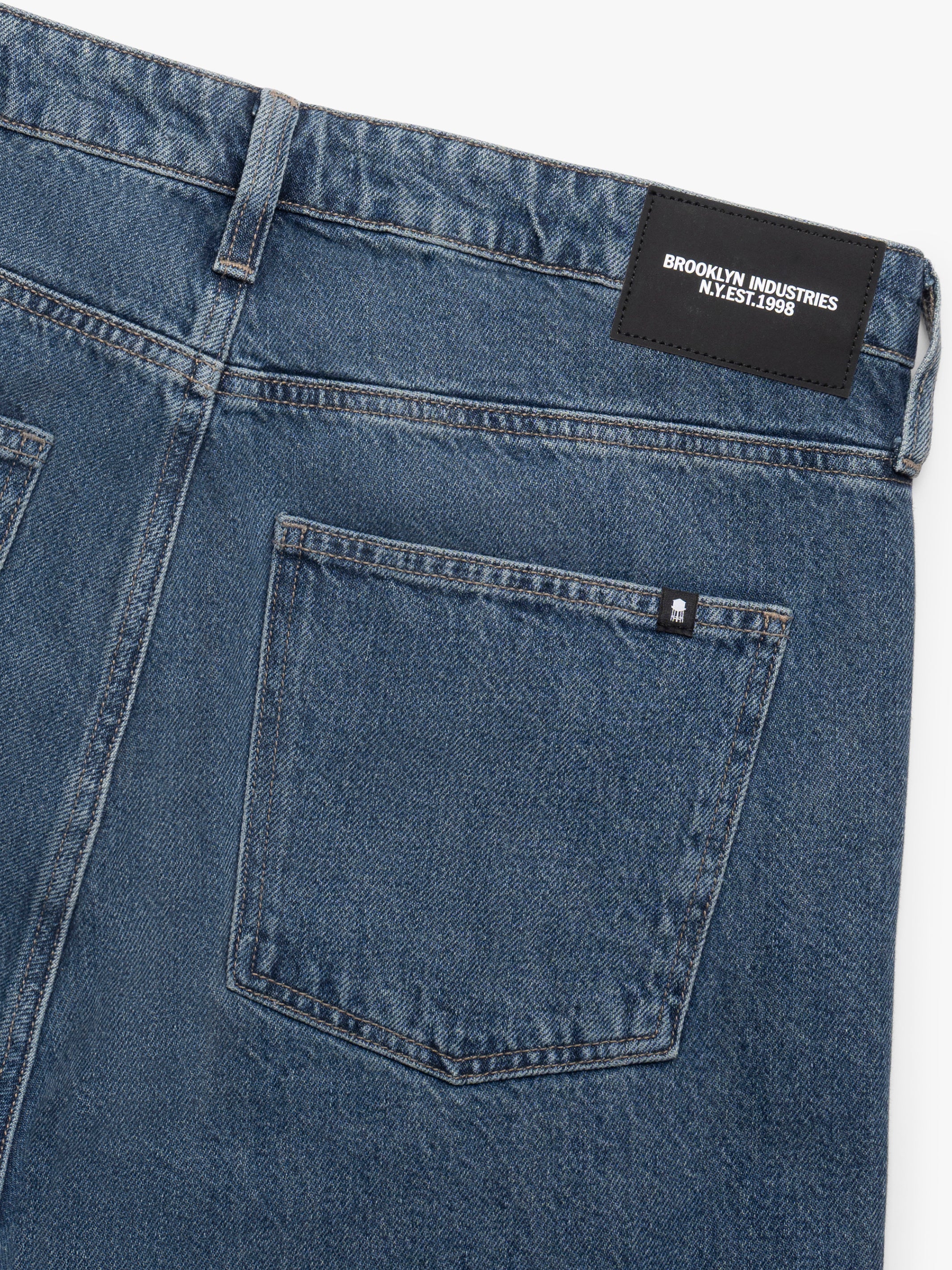 Men's Loose Jeans in Indigo Tinted Street Denim - BROOKLYN INDUSTRIES