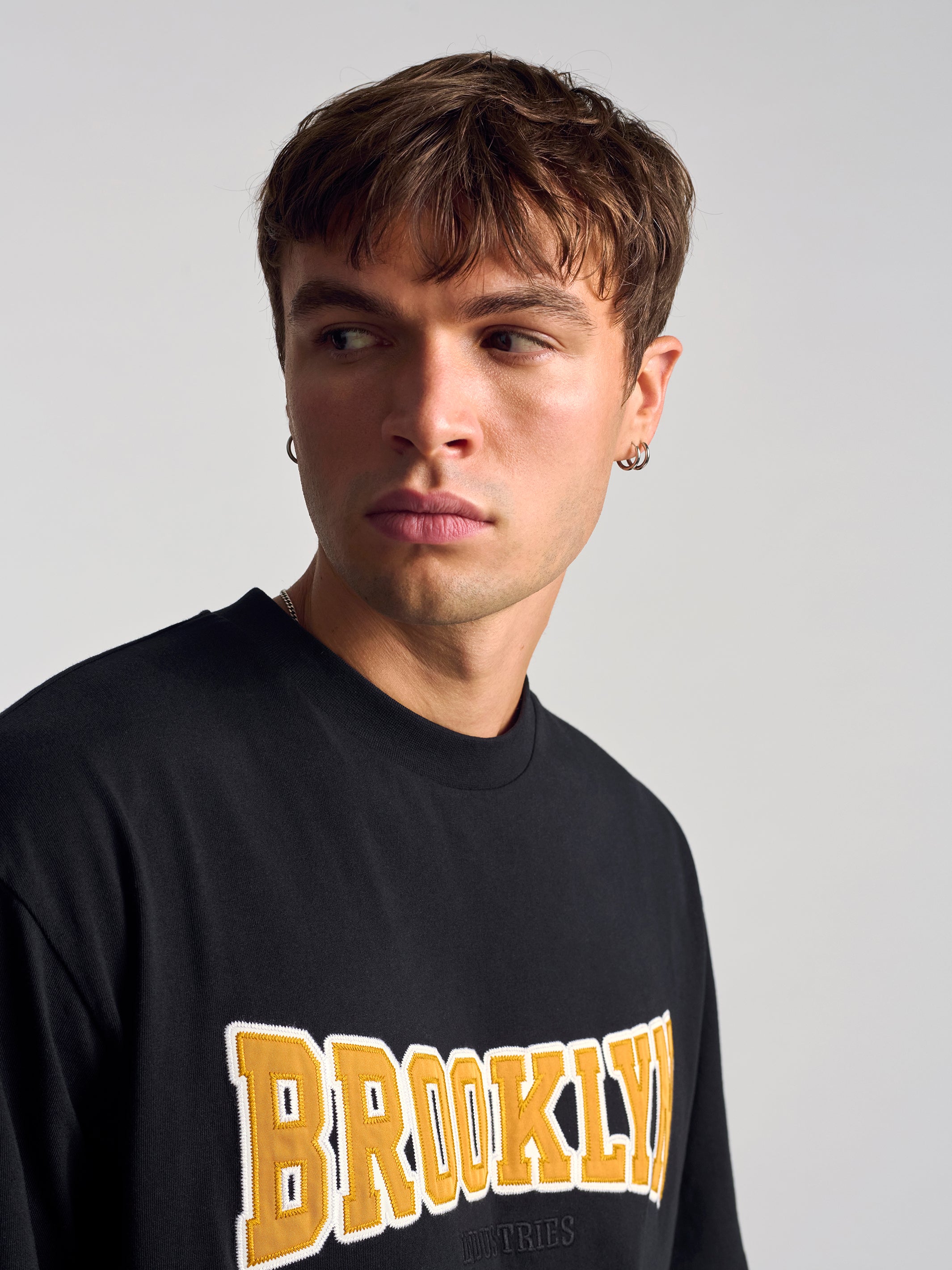 Men's Brooklyn Campus T-Shirt In Black - BROOKLYN INDUSTRIES