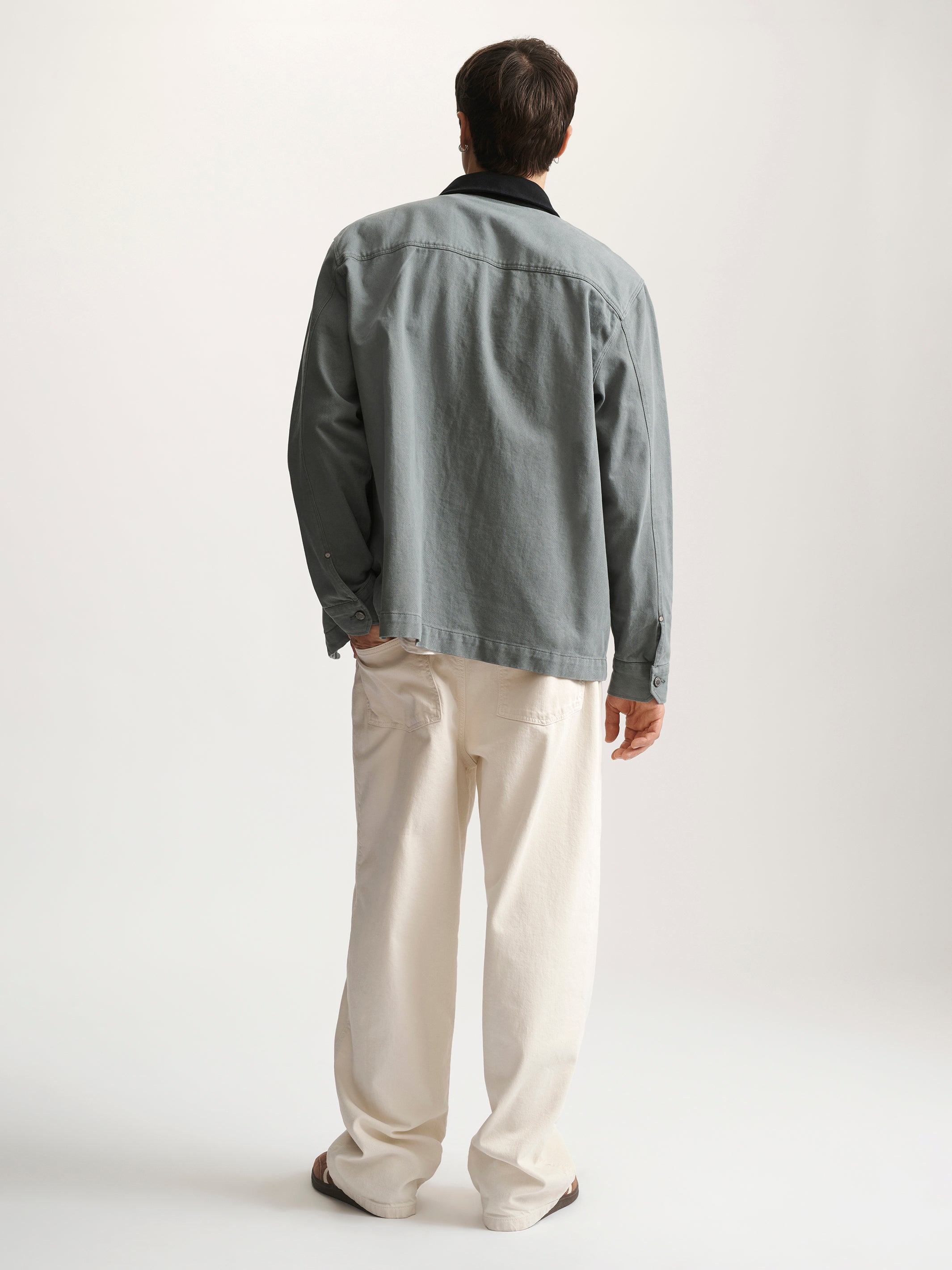 Men's Brooklyn Cotton Blend Jacket In Hunter Green - BROOKLYN INDUSTRIES