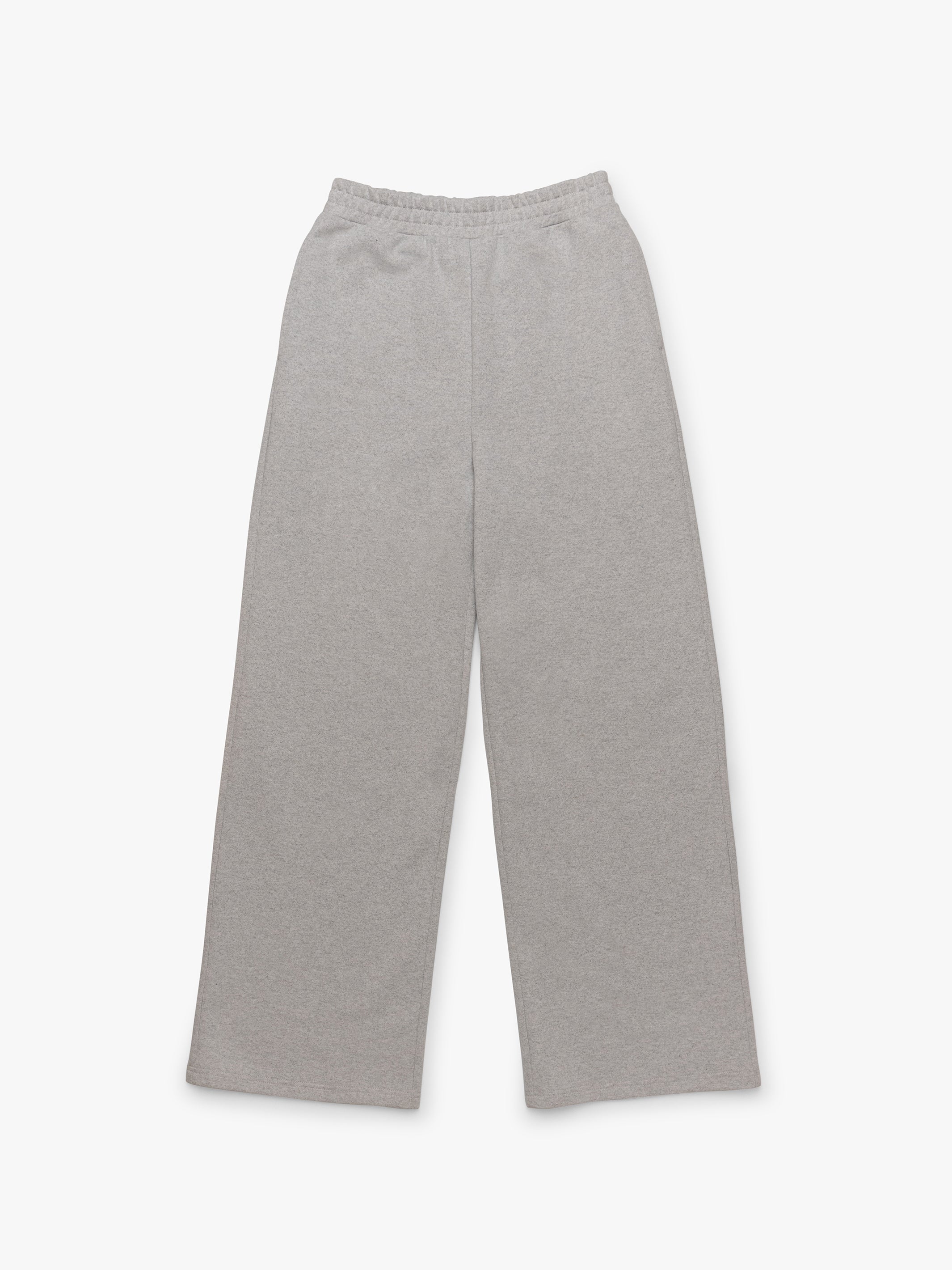 Women's Brooklyn Wide-Leg Sweatpants In Light Grey Melange - BROOKLYN INDUSTRIES